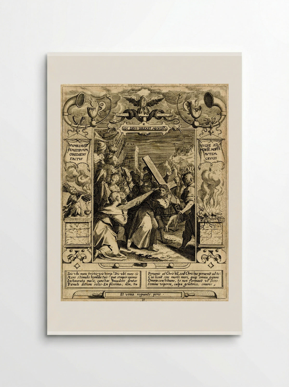 Christ Carrying the Cross - Aegidius Sadeler II - Poster