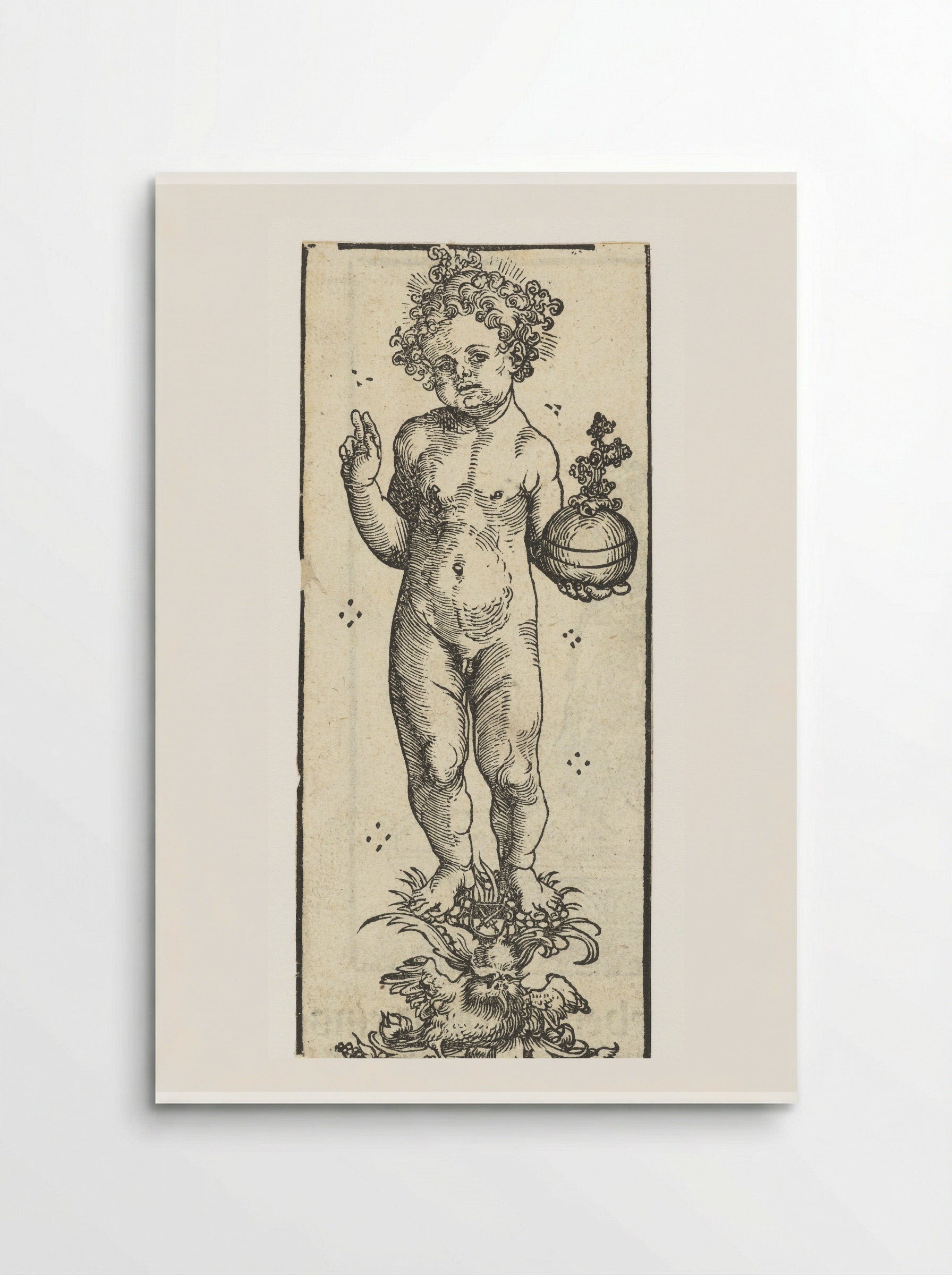 Christ Child with Orb - Lucas Cranach the Elder - Poster