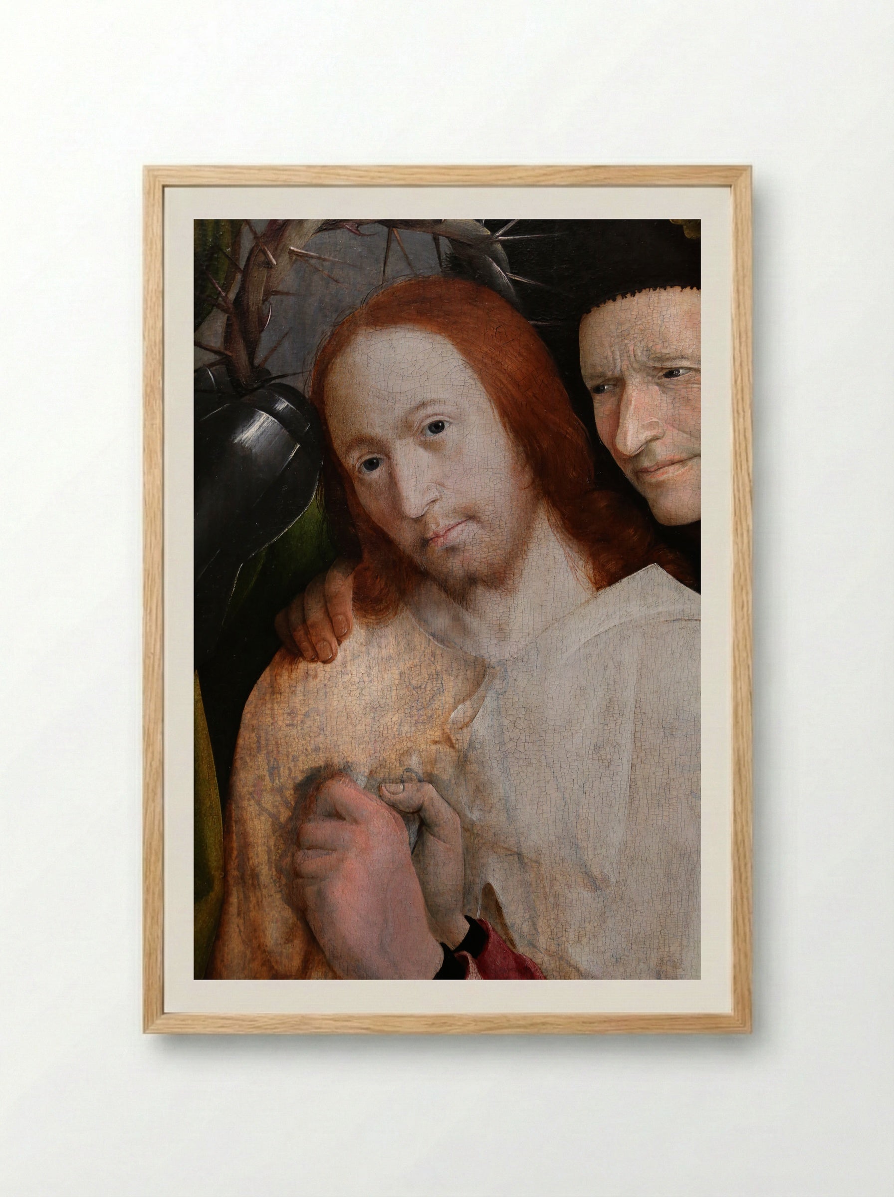 Christ Crowned with Thorns - Hieronymus Bosch - Framed Print Wood