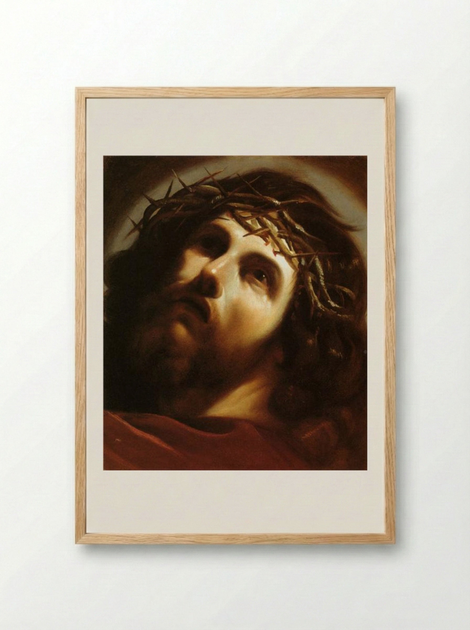 Christ Crowned with Thorns - Guercino - Framed Print Wood