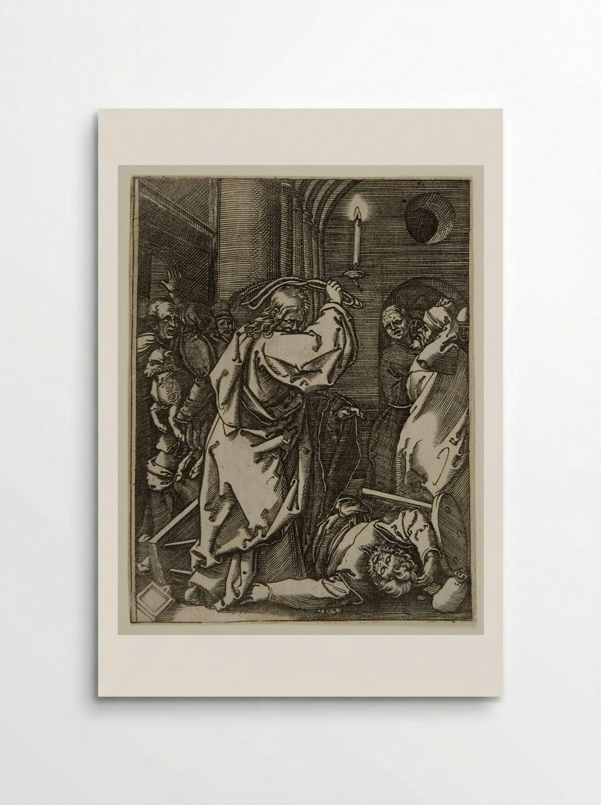Christ Driving the Money Changers from the Temple - Marcantonio Raimondi - Poster