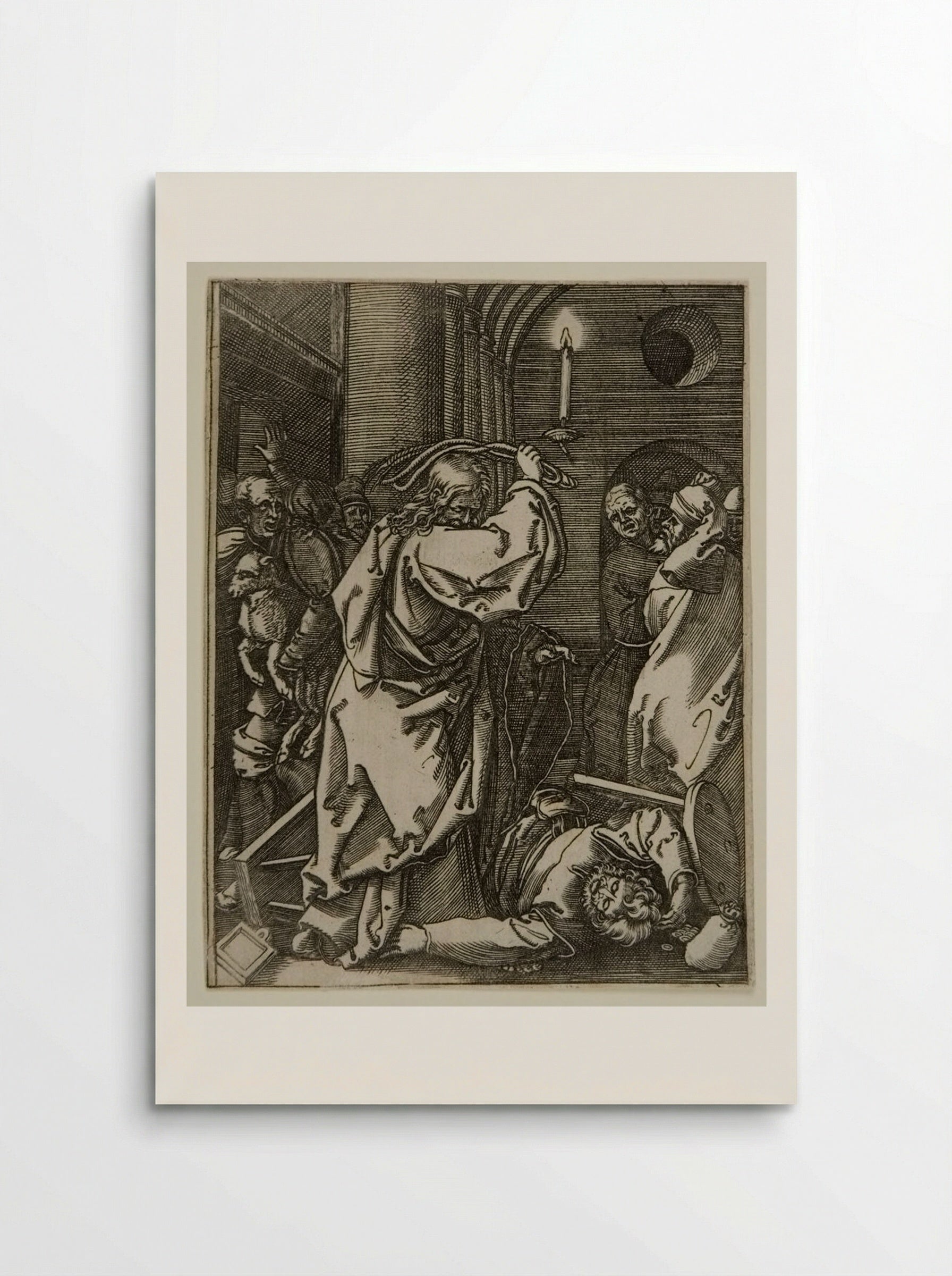 Christ Driving the Money Changers from the Temple - Marcantonio Raimondi - Poster