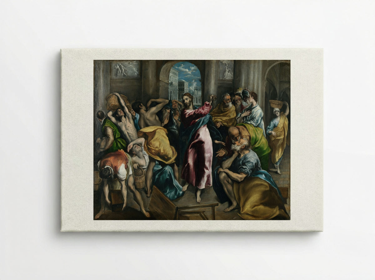 Christ Driving the Traders from the Temple - El Greco - Canvas