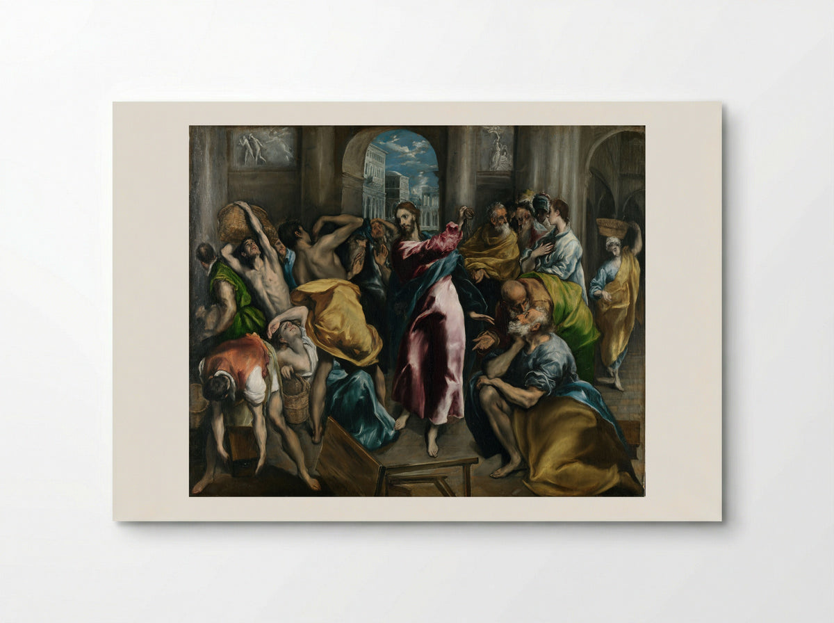 Christ Driving the Traders from the Temple - El Greco - Poster