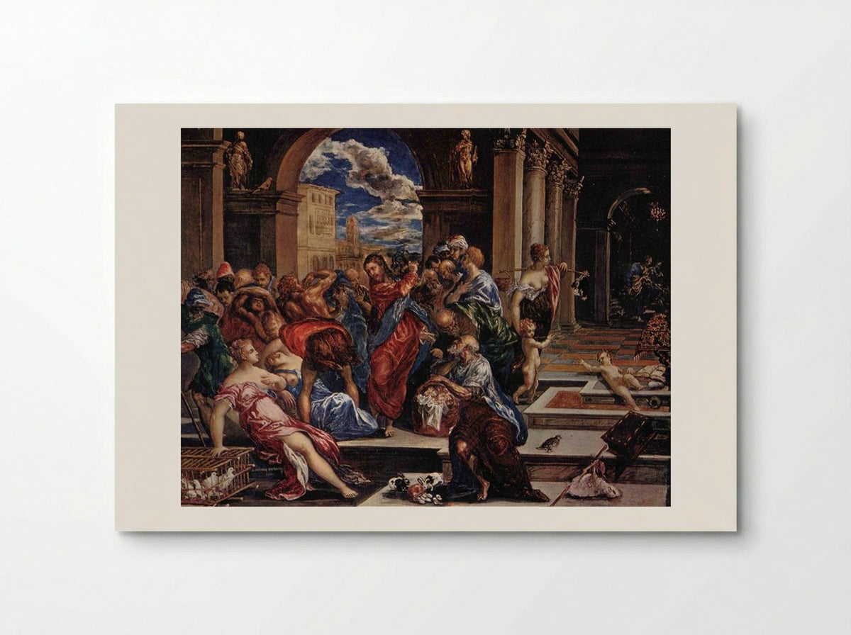 Christ Driving the Traders from the Temple - El Greco - Poster
