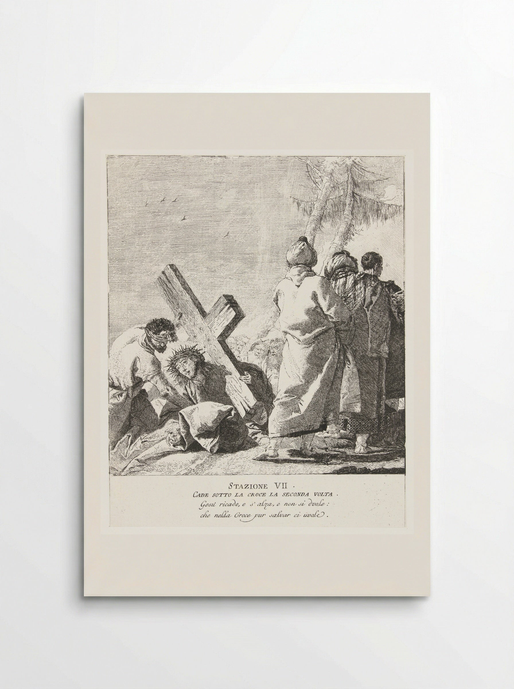 Christ Falls for the Second Time - Giovanni Domenico Tiepolo - Poster