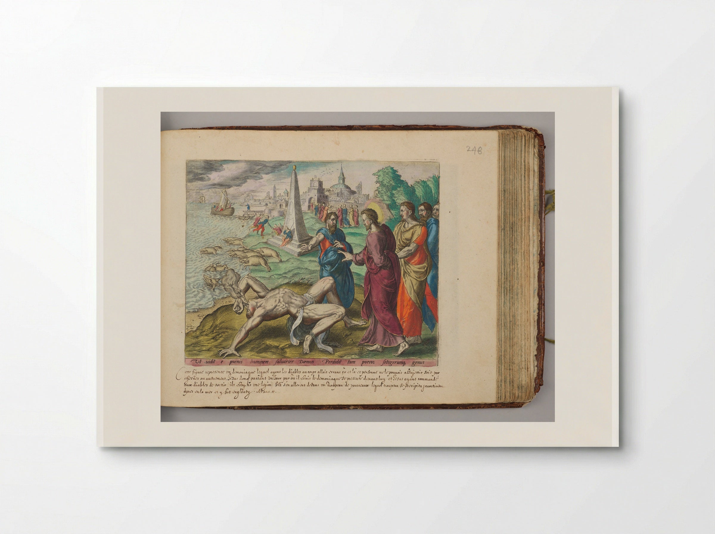 Christ Healing the Man Possessed with Devils - Johannes Wierix - Poster