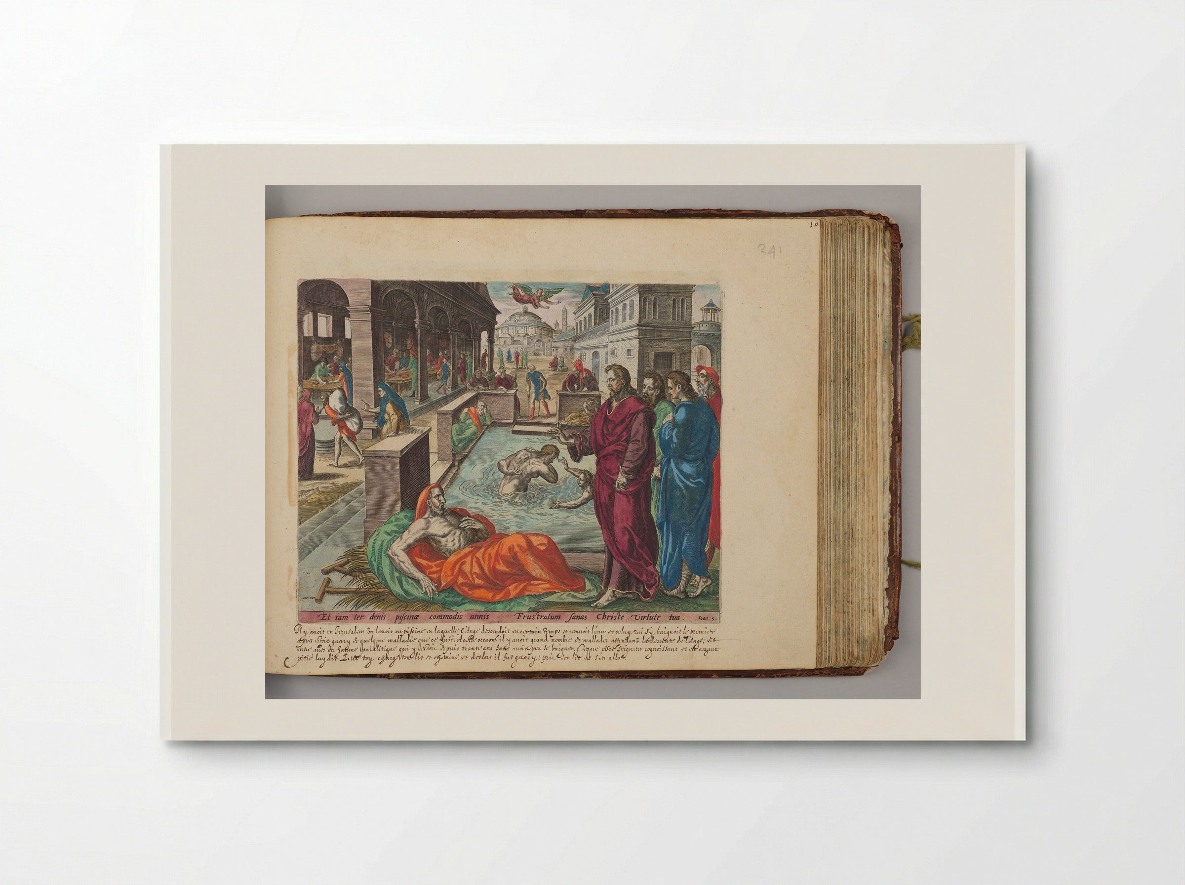 Christ Healing the Man in the Pool of Bethesda - Johannes Wierix - Poster