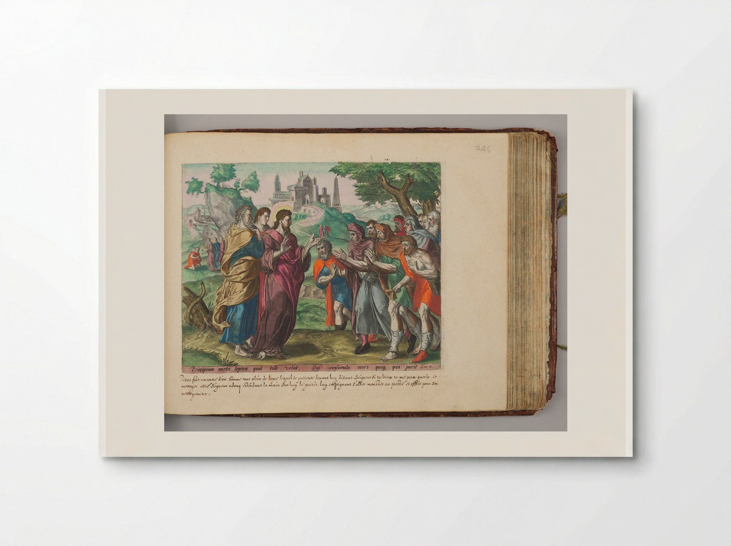 Christ Healing the Ten Lepers - Johannes Wierix - Poster
