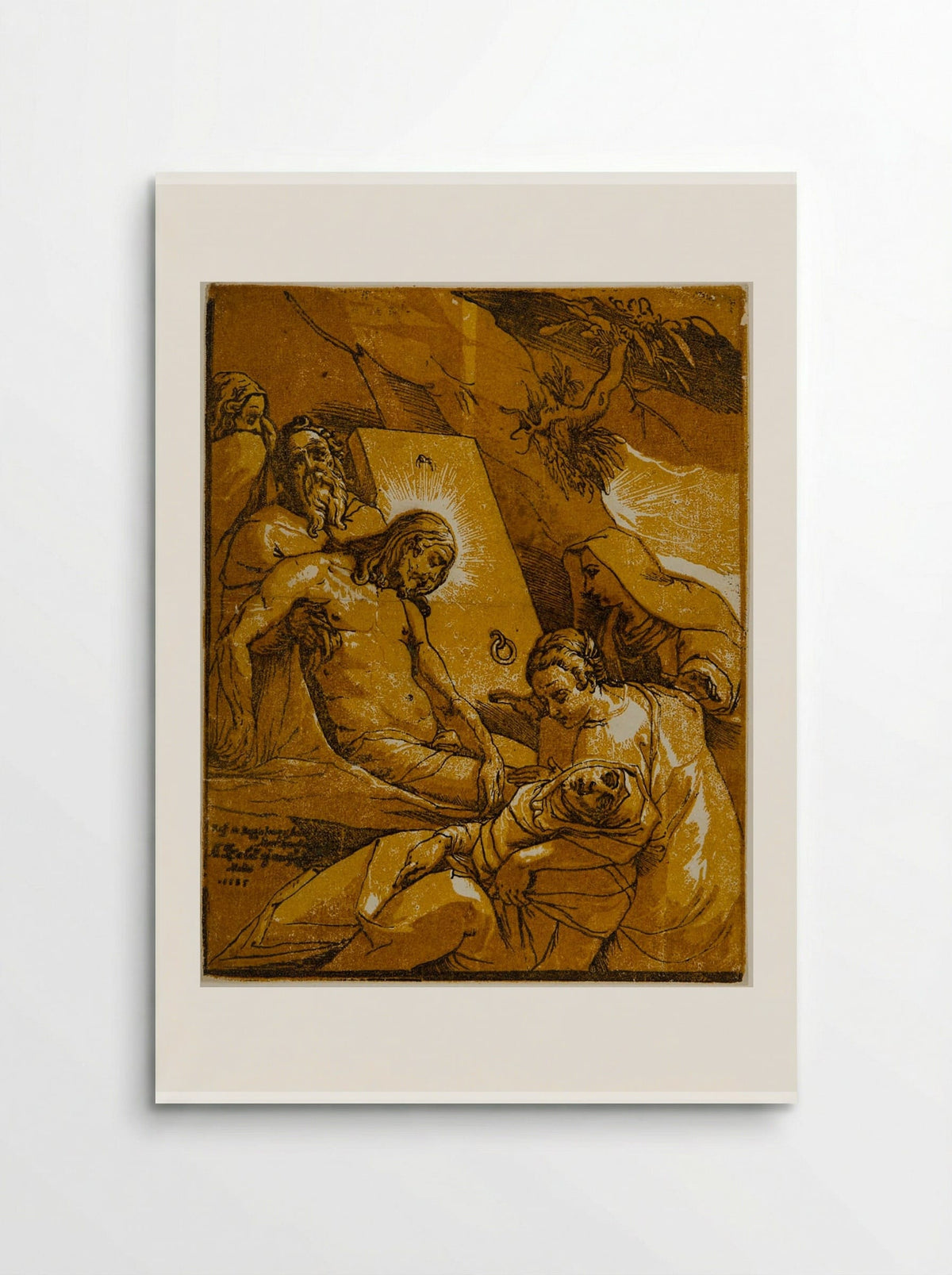 Christ Placed in the Tomb - Andrea Andreani - Poster