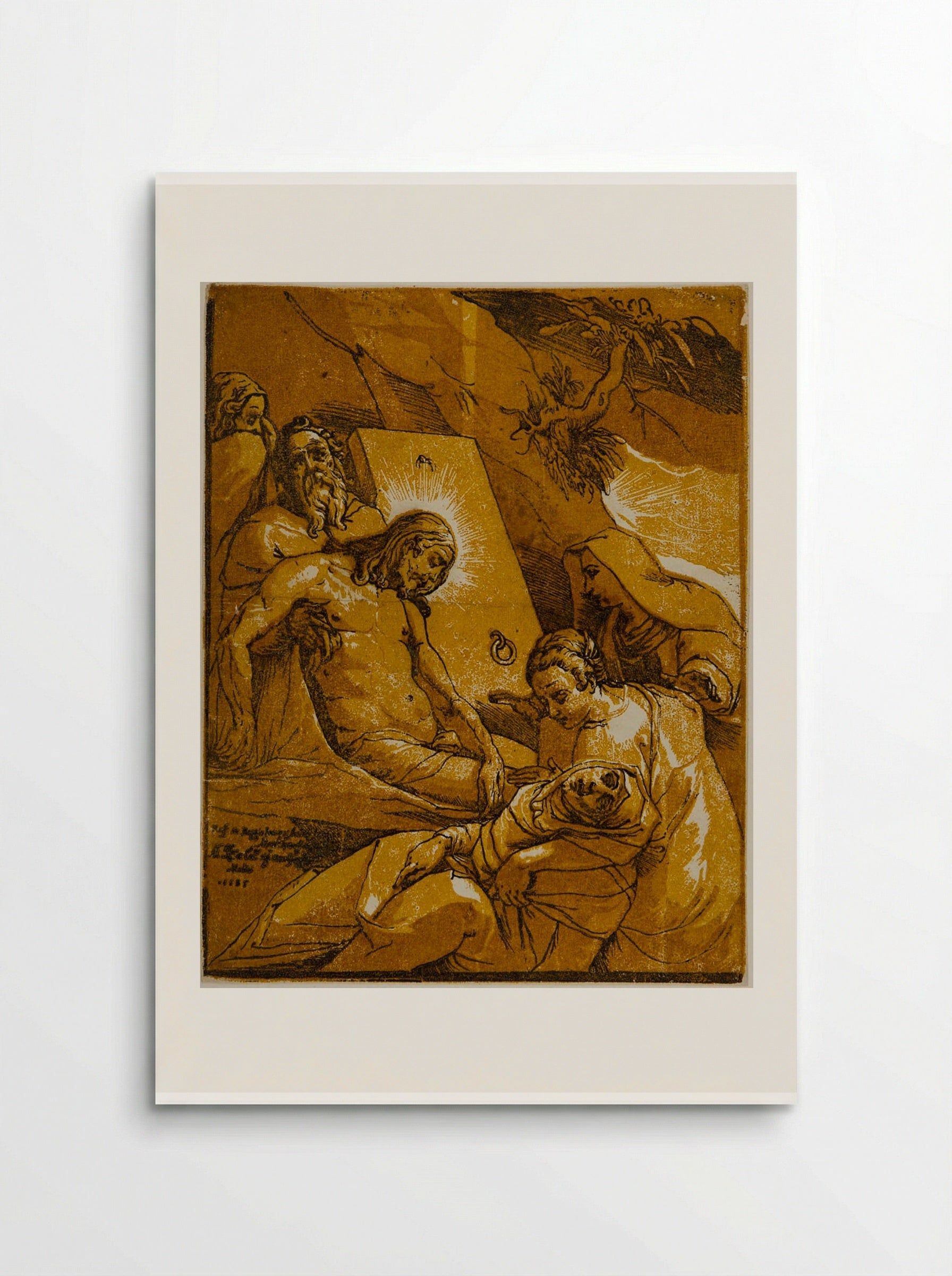 Christ Placed in the Tomb - Andrea Andreani - Poster