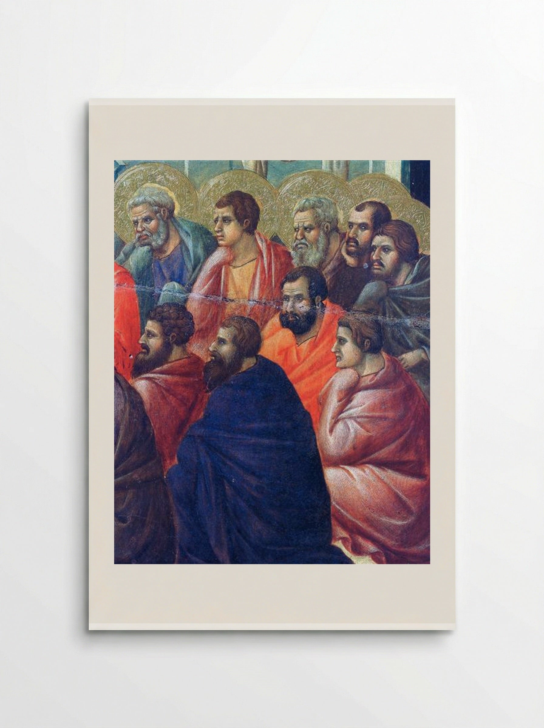 Christ Preaches to the Apostles (Fragment) - Duccio di Buoninsegna - Poster