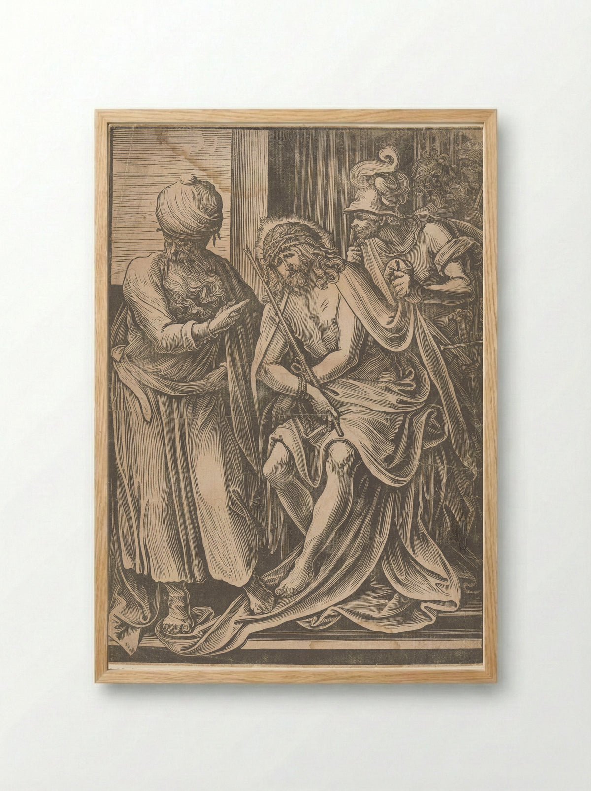 Christ Presented to the People (Ecce Homo) - Giuseppe Scolari - Framed Print Wood