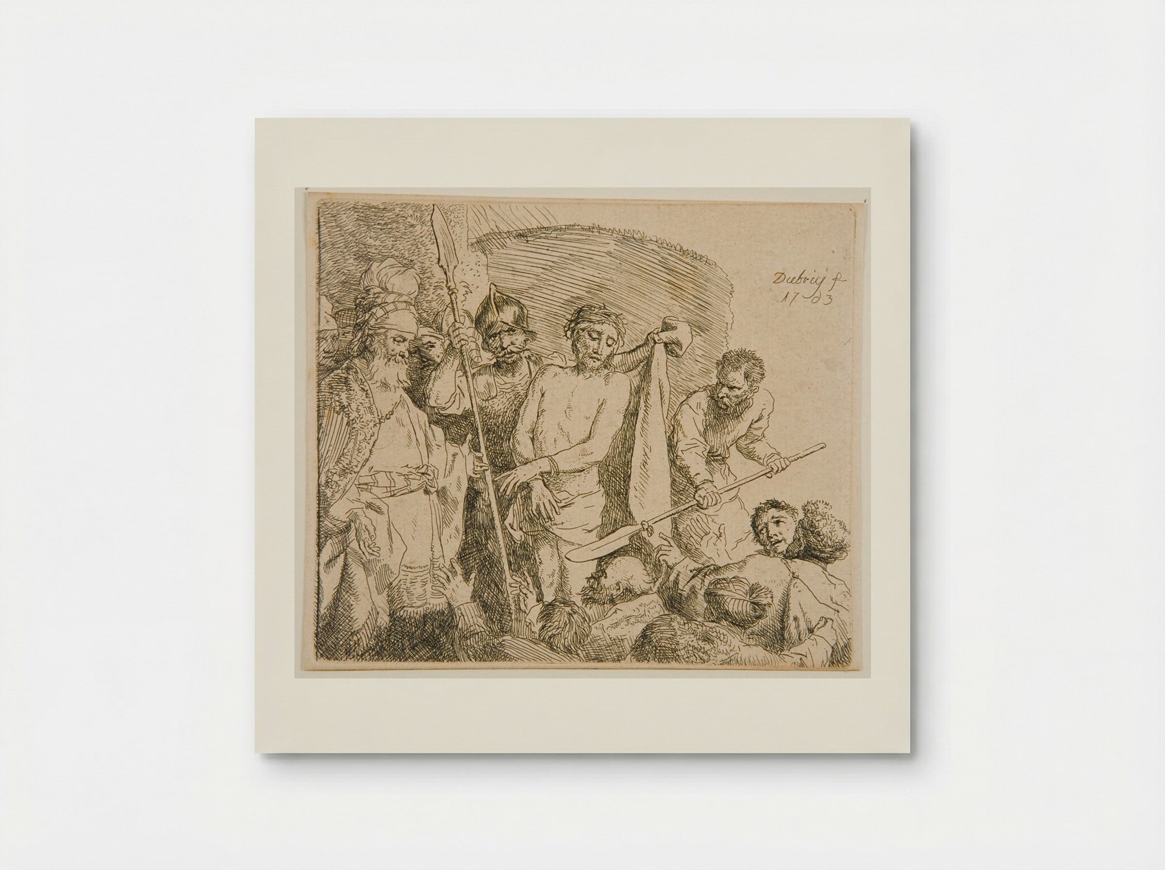 Christ Presented to the People - Christian Wilhelm Ernst Dietrich - Poster