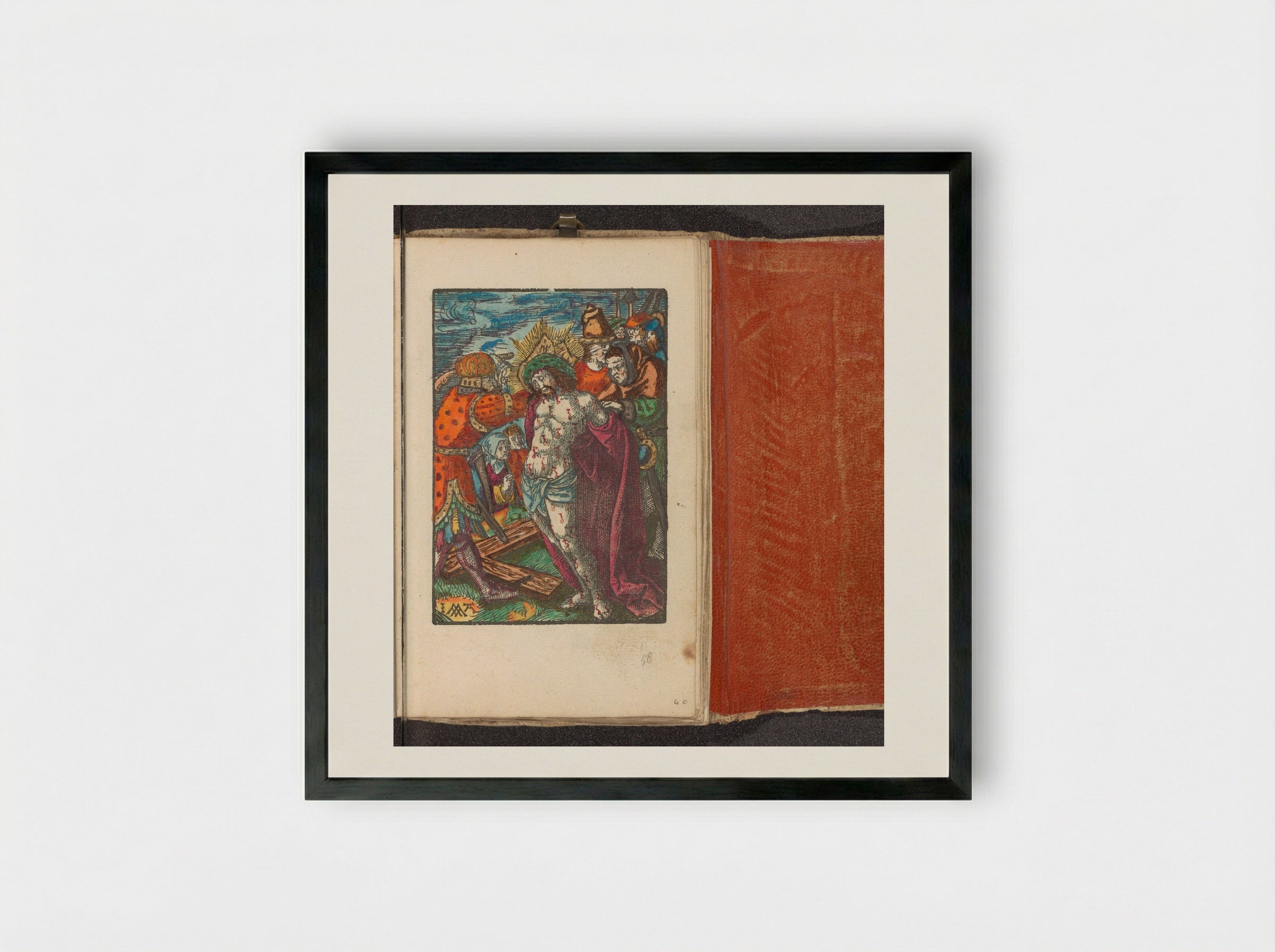 Christ Stripped of His Garments - Doen Pietersz. - Framed Print Black