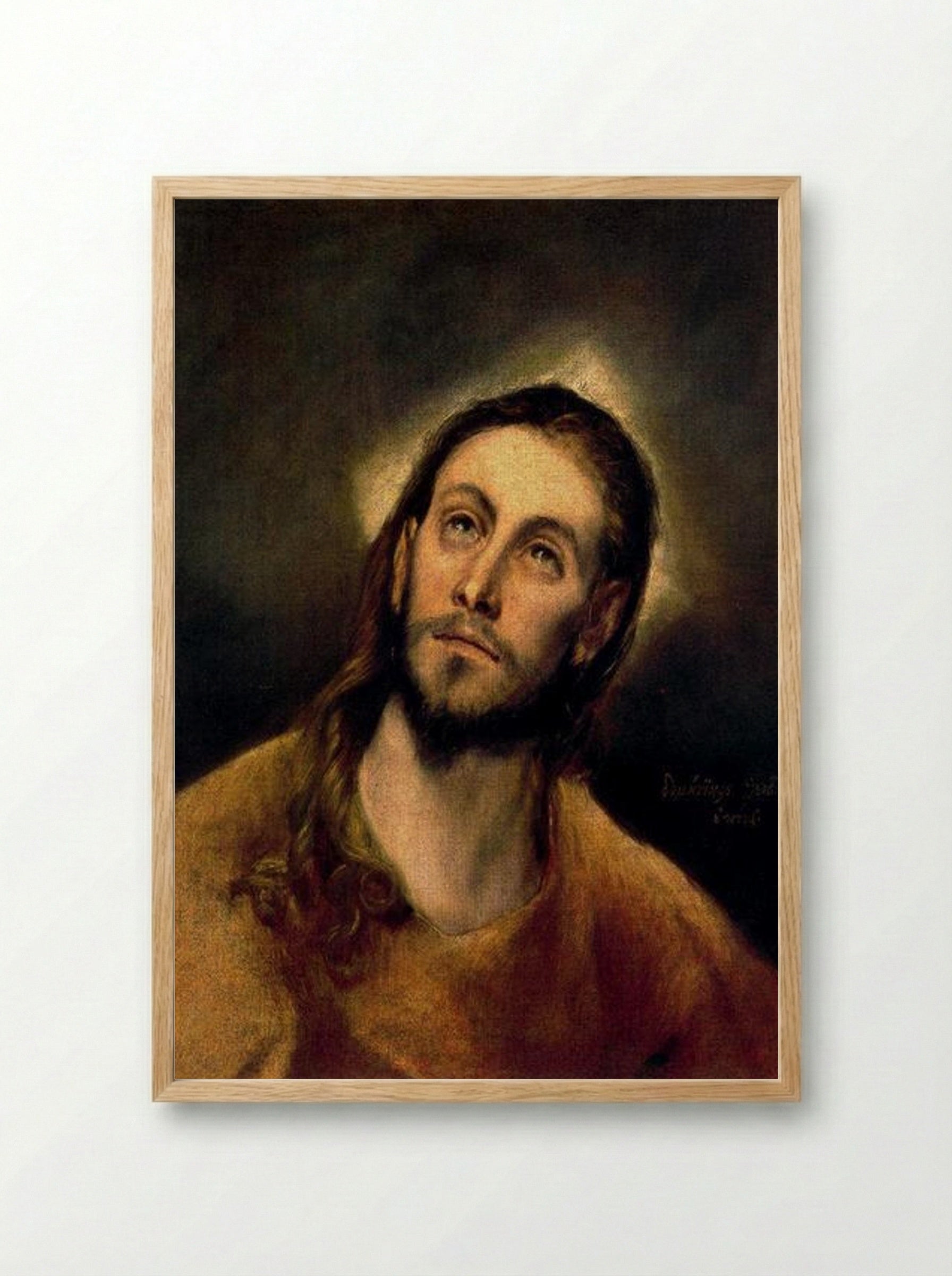 Christ (The Saviour) - El Greco - Framed Print Wood