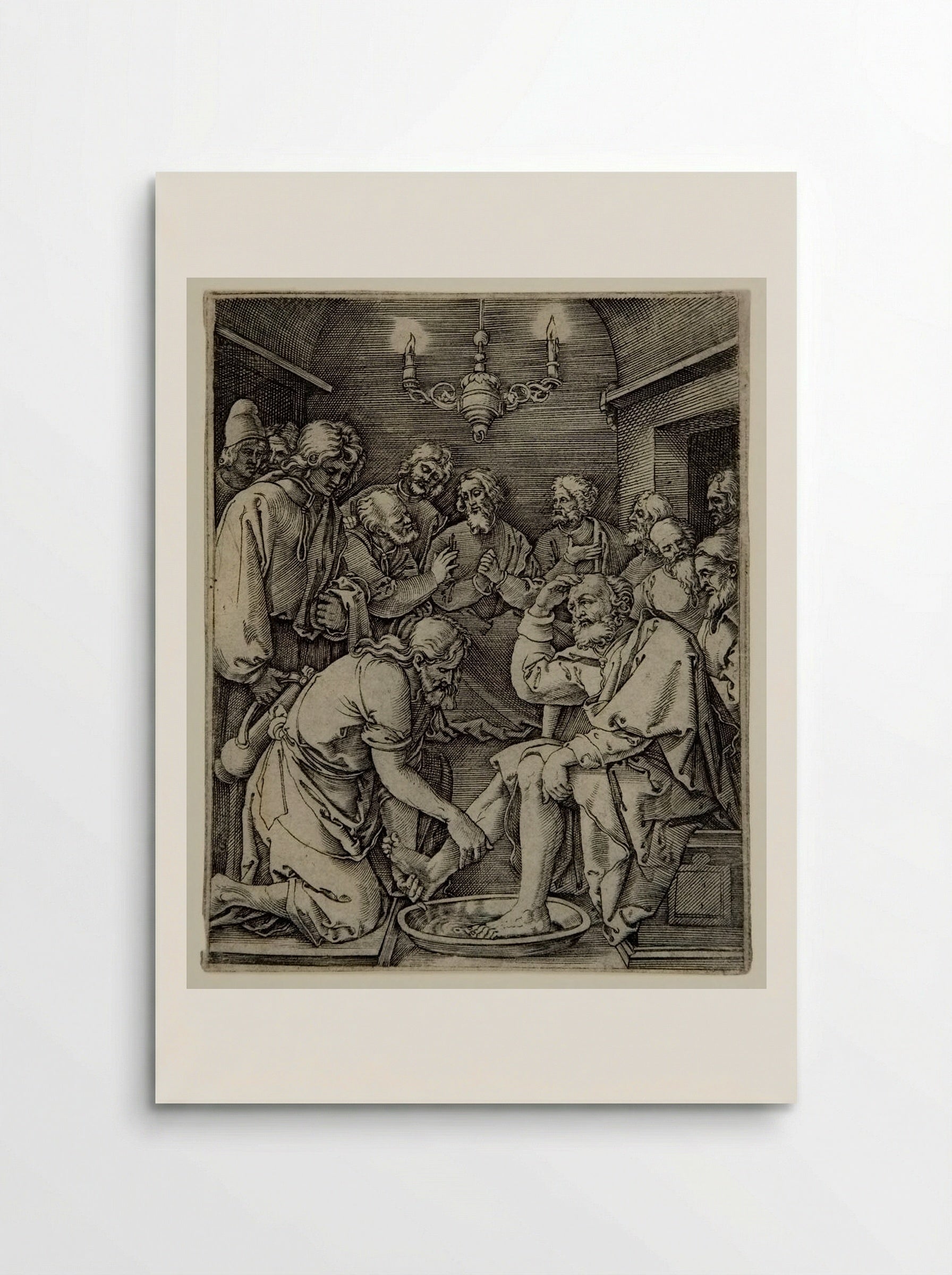 Christ Washing the Feet of the Disciples - Marcantonio Raimondi - Poster