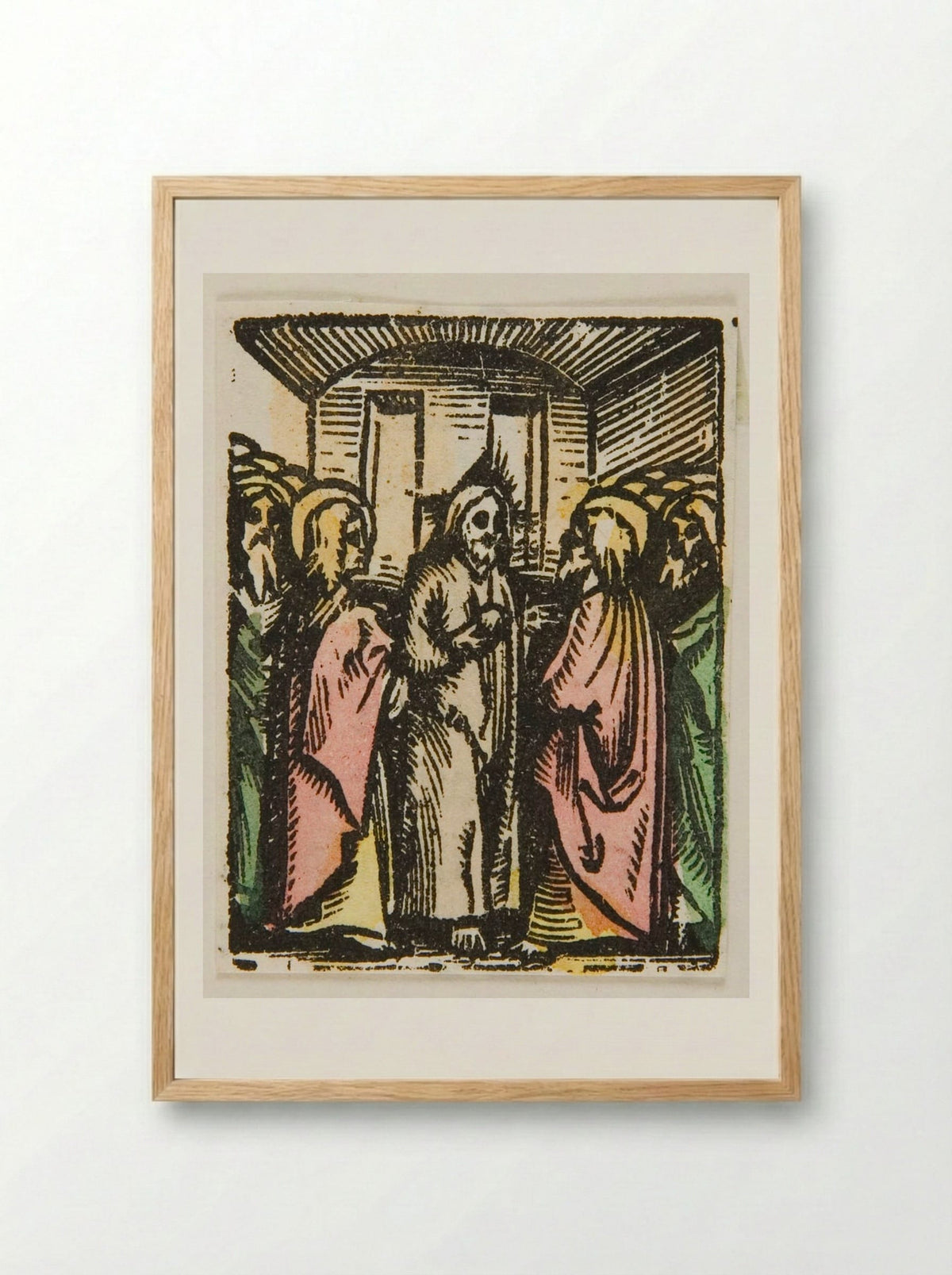 Christ and His Disciples - Urs Graf - Framed Print Wood