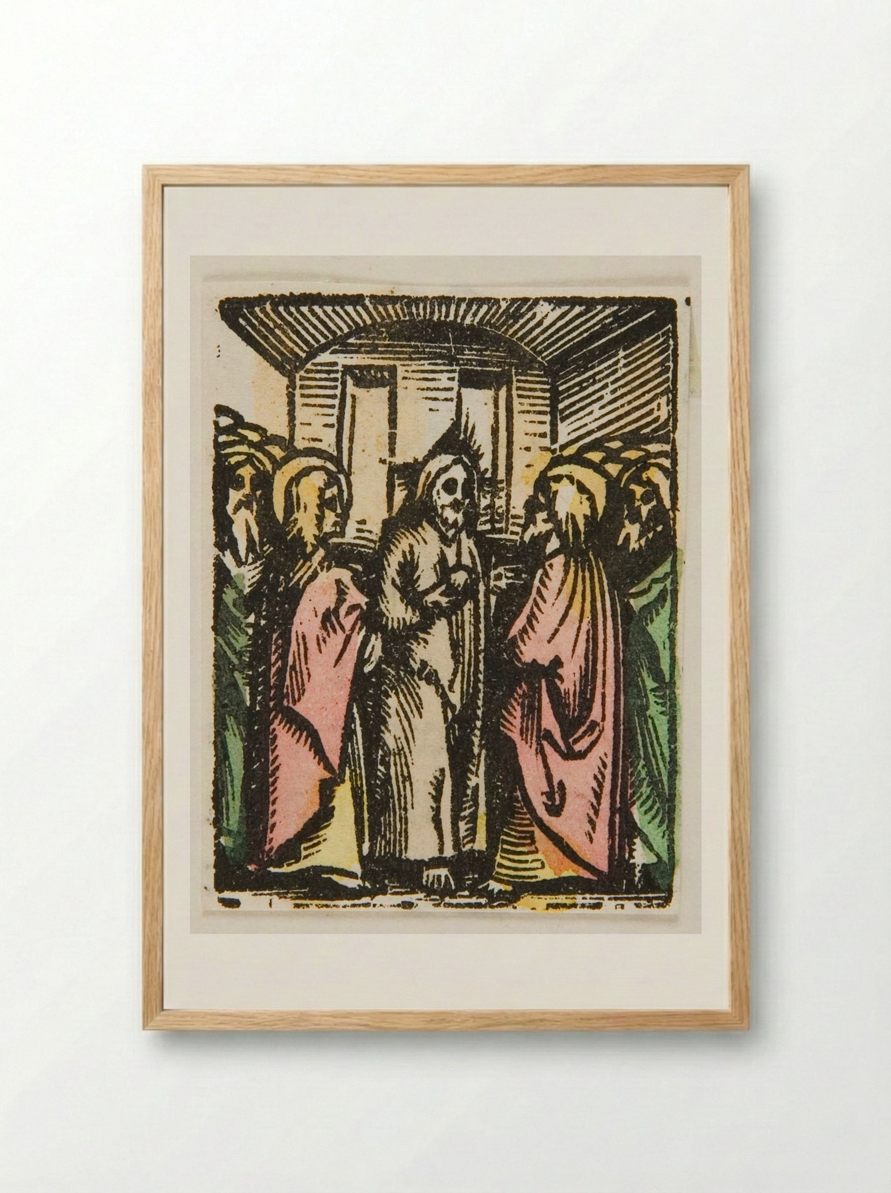 Christ and His Disciples - Urs Graf - Framed Print Wood
