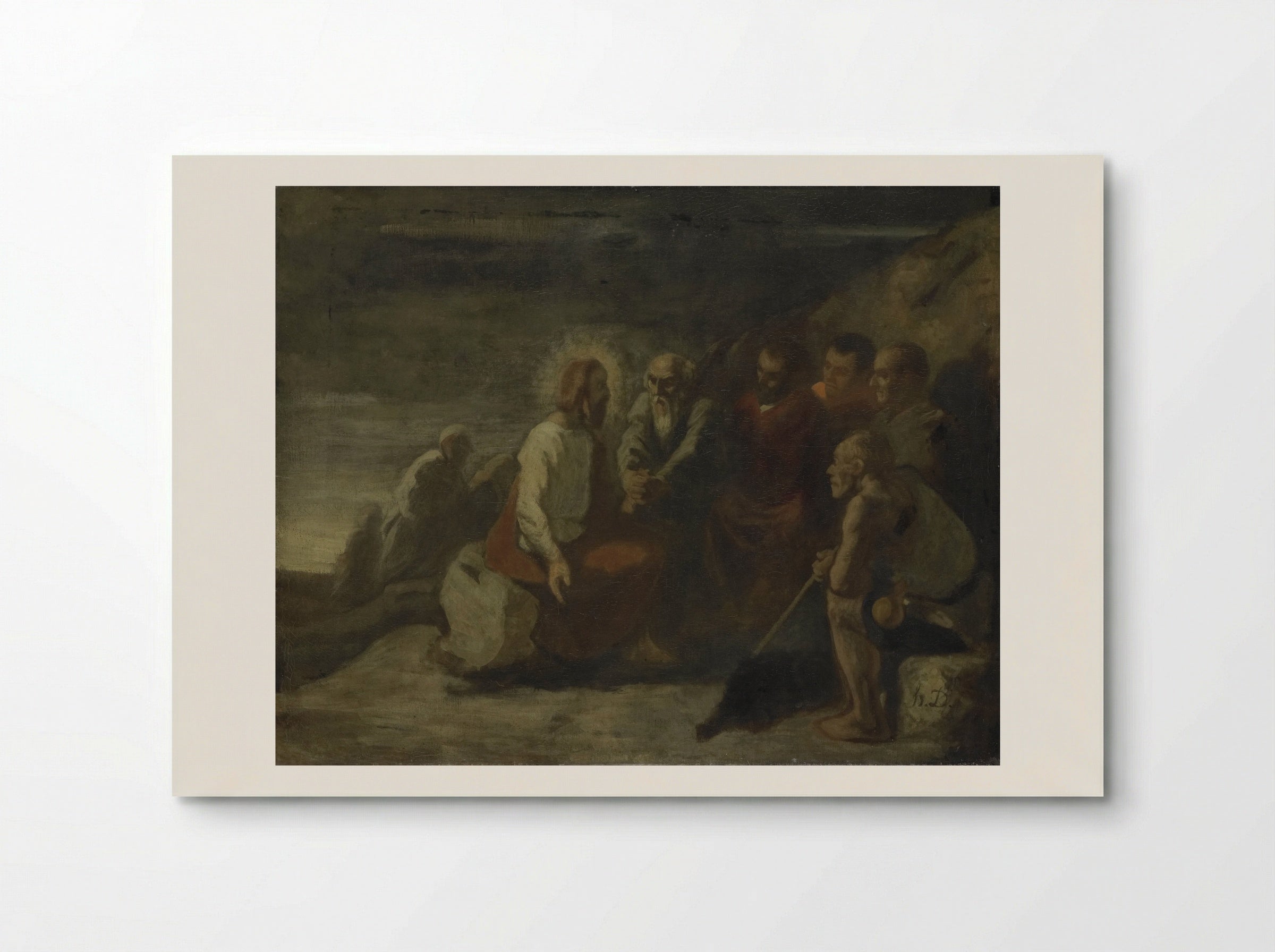 Christ and His Disciples - Honoré Daumier - Poster