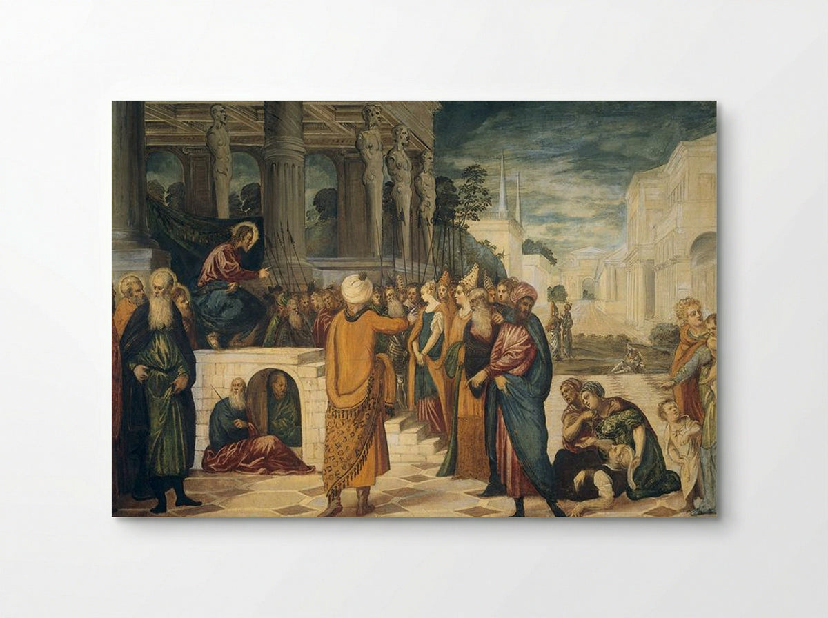 Christ and the Adulteress - Tintoretto - Poster