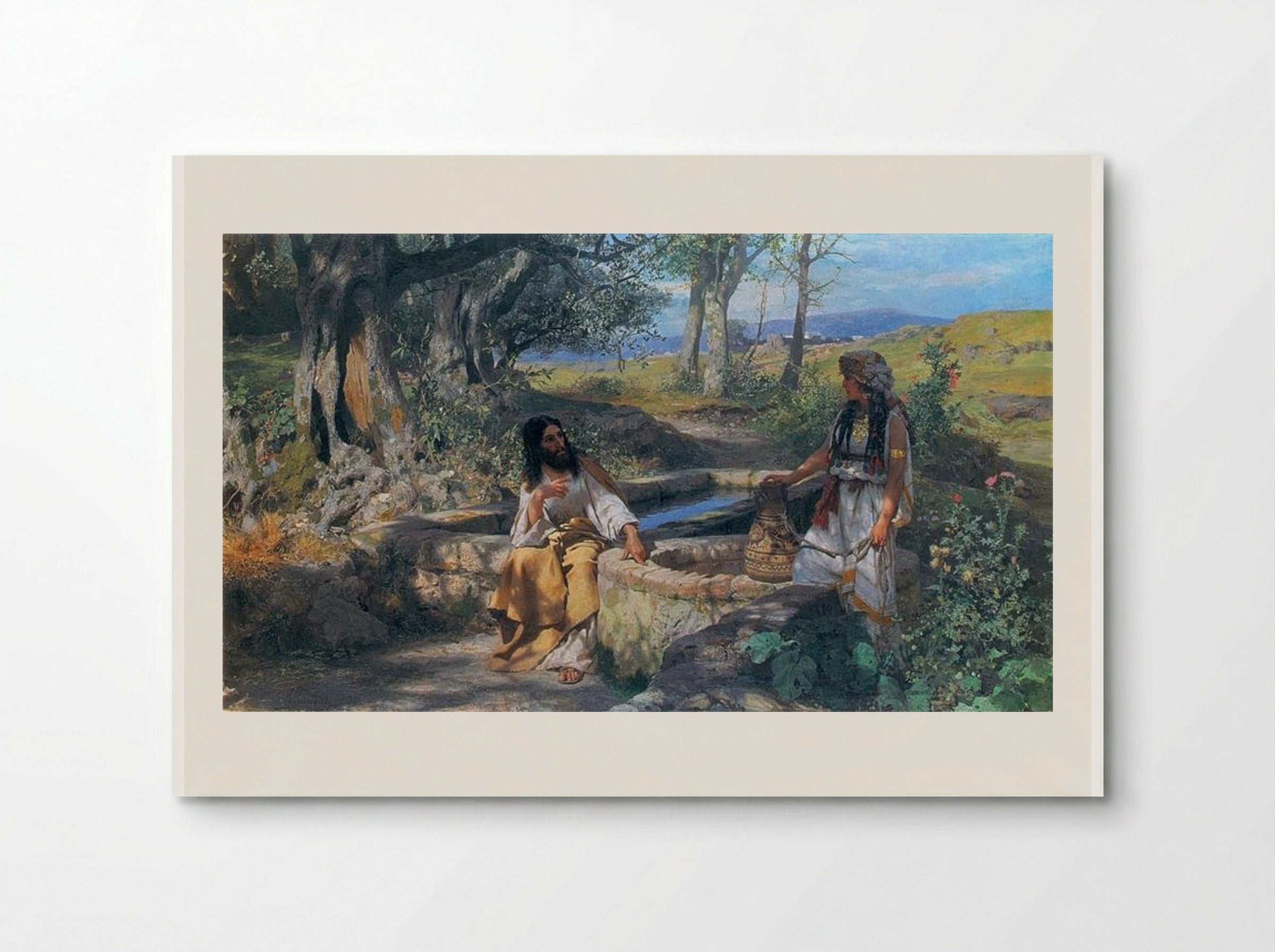 Christ and the Samaritan Woman - Henryk Siemiradzki - Poster
