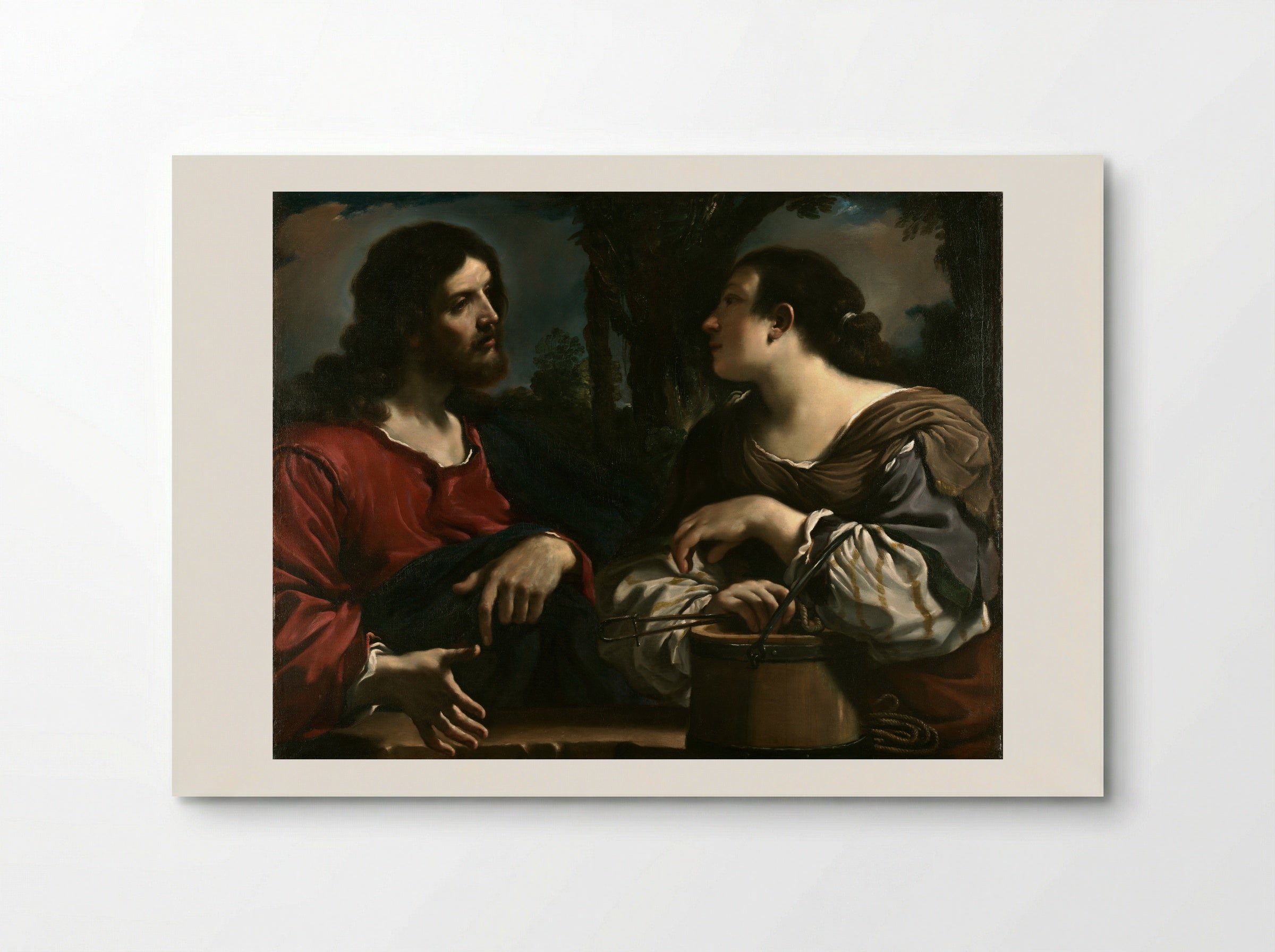 Christ and the Samaritan Woman - Guercino - Poster