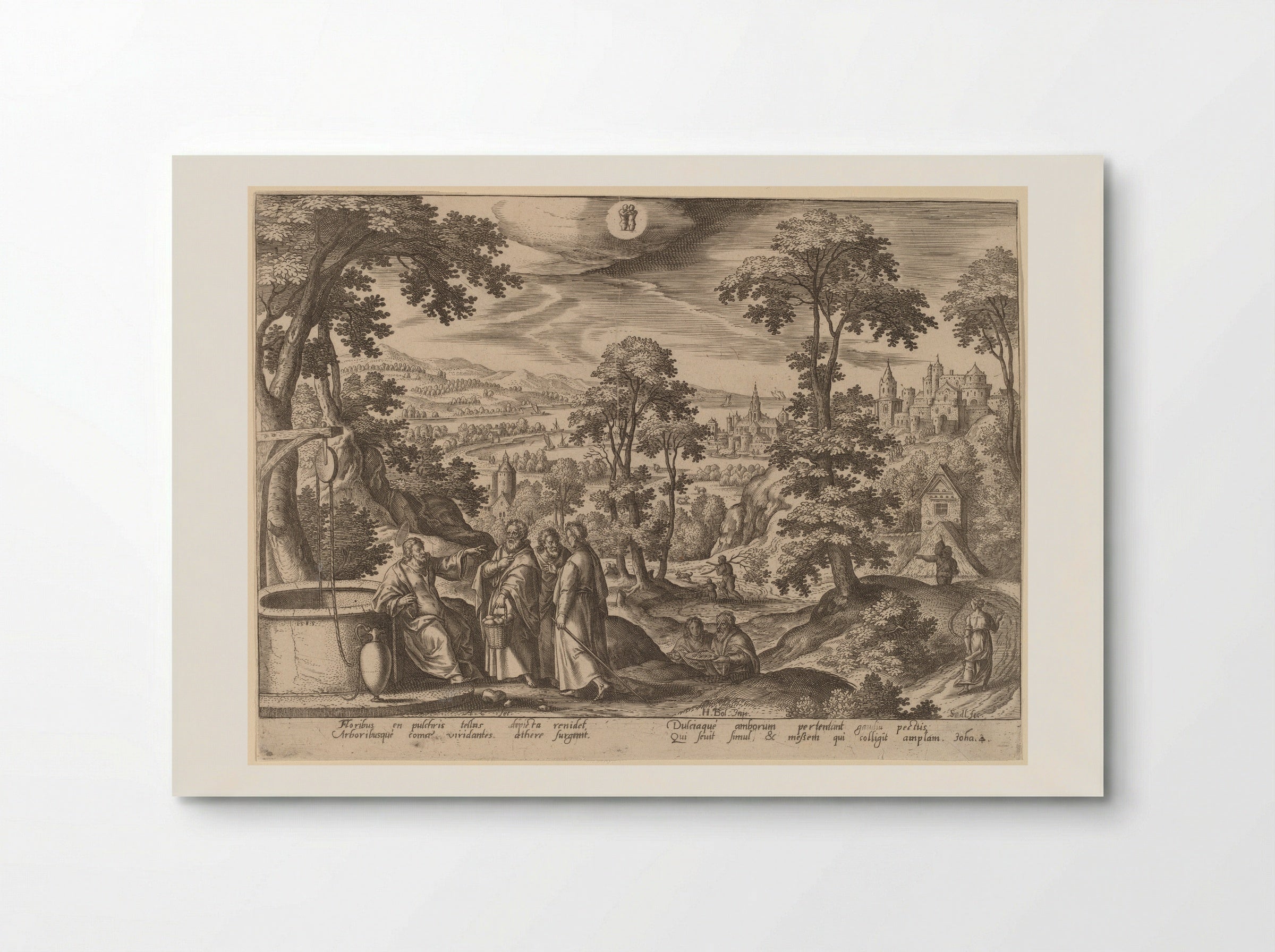 Christ and the Woman of Samaria - Adriaen Collaert - Poster