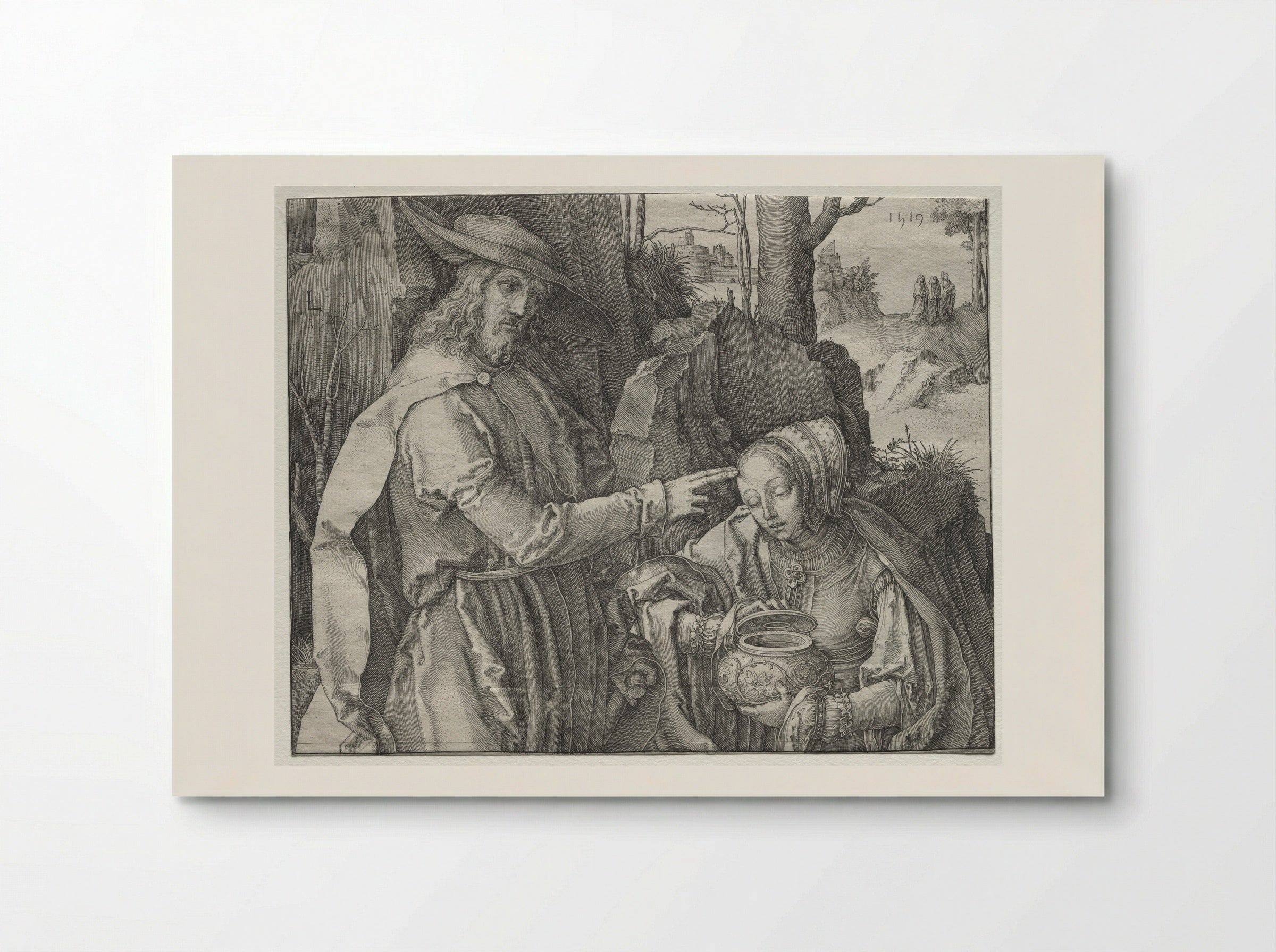 Christ appearing to Magdalen as a Gardener - Lucas van Leyden - Poster