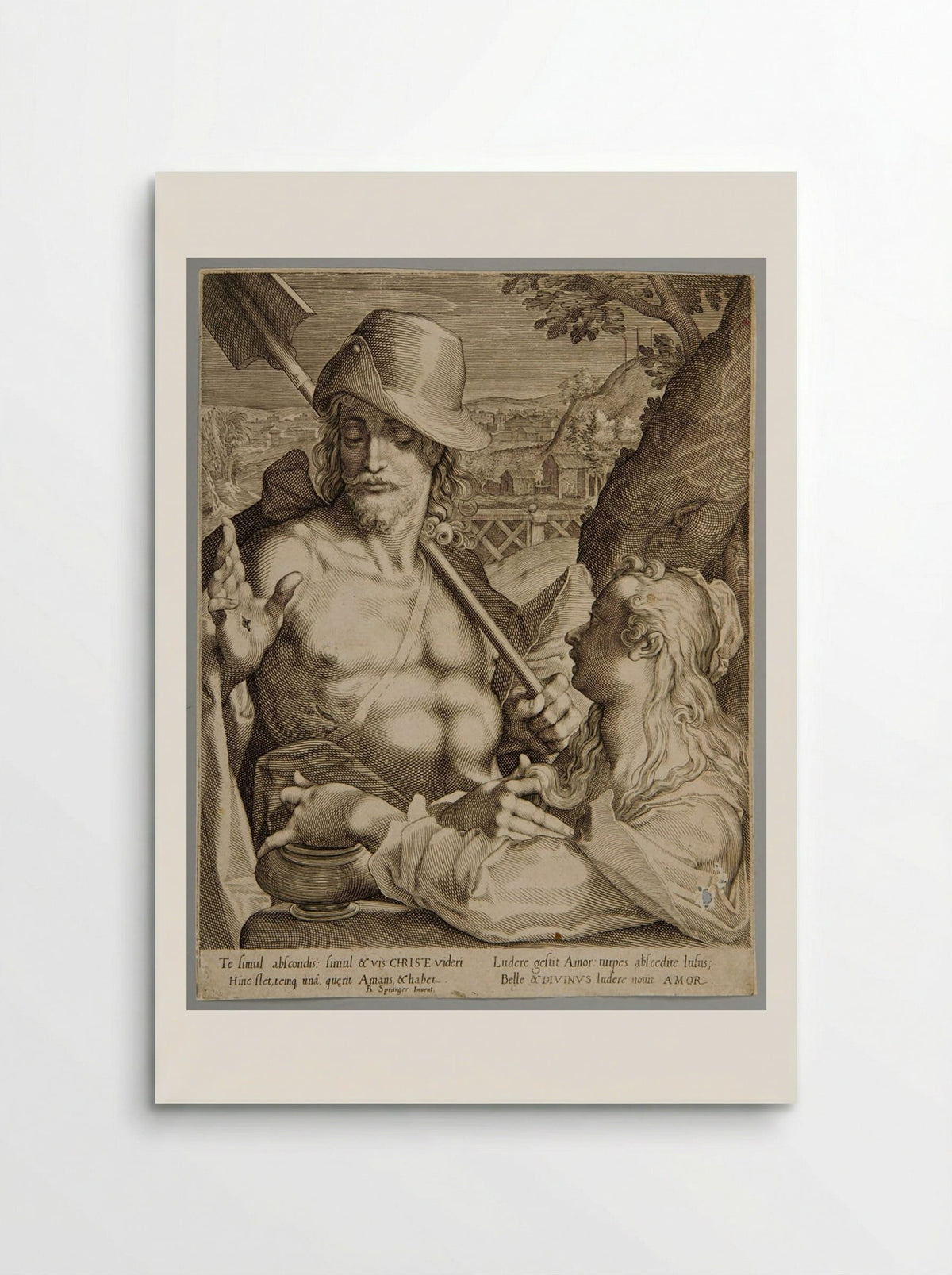 Christ as Gardener with Mary Magdalen - Aegidius Sadeler II - Poster