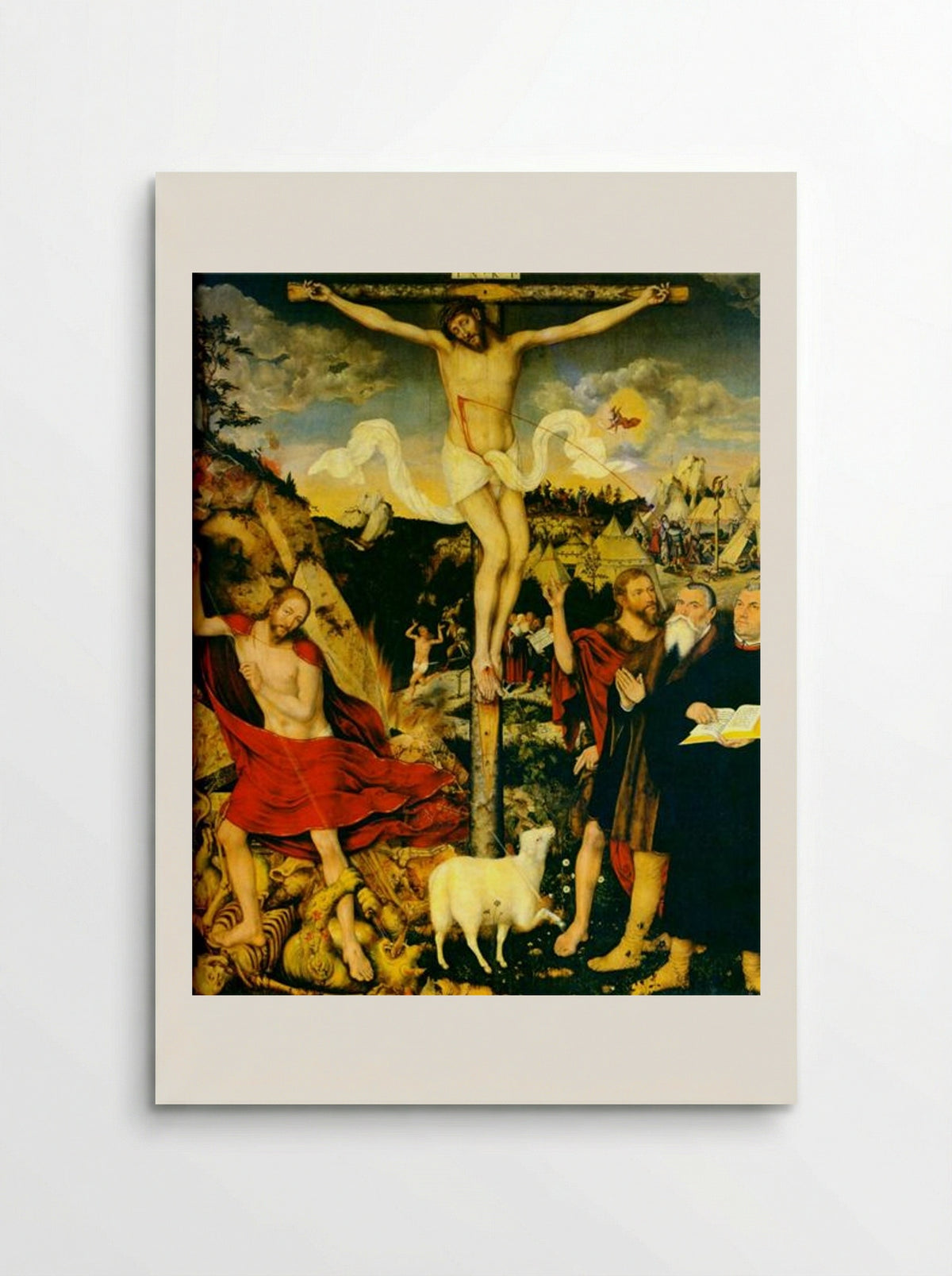 Christ as Savior with Martin Luther - Lucas Cranach the Elder - Poster