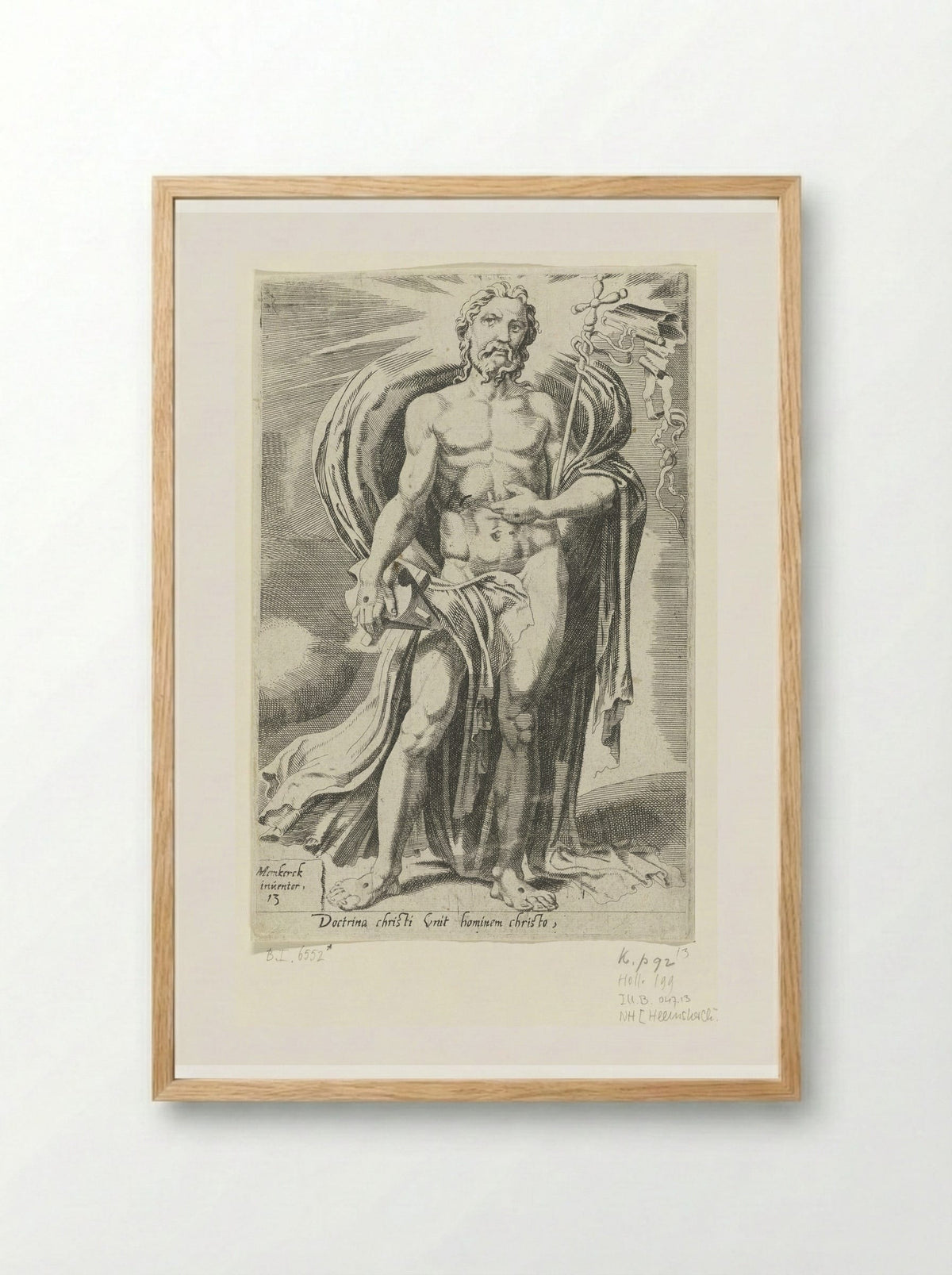 Christ as Teacher of Mankind - Dirck Volckertsz. Coornhert - Framed Print Wood