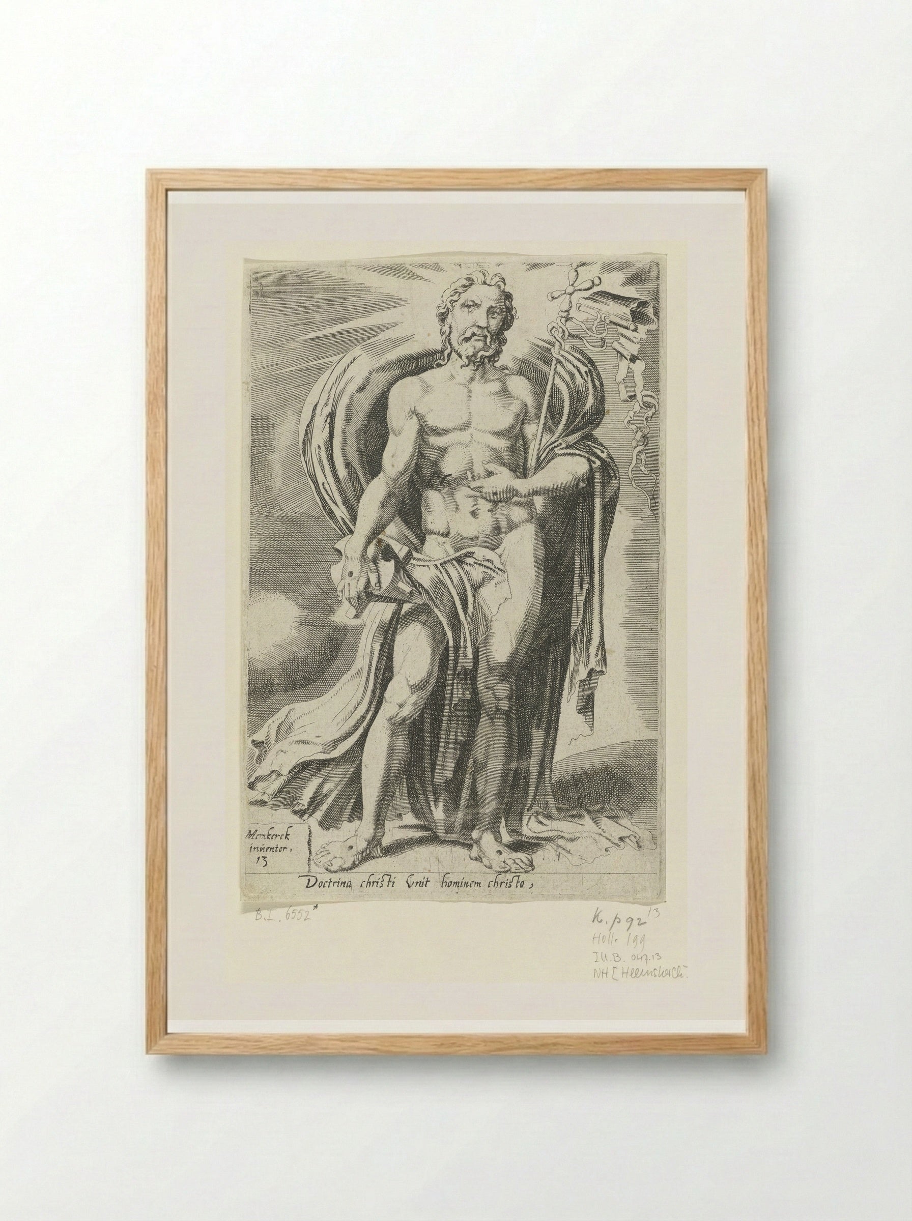 Christ as Teacher of Mankind - Dirck Volckertsz. Coornhert - Framed Print Wood