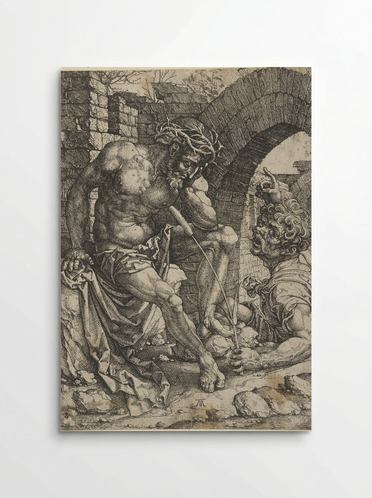 Christ as the Man of Sorrows Seated - Albrecht Dürer - Poster