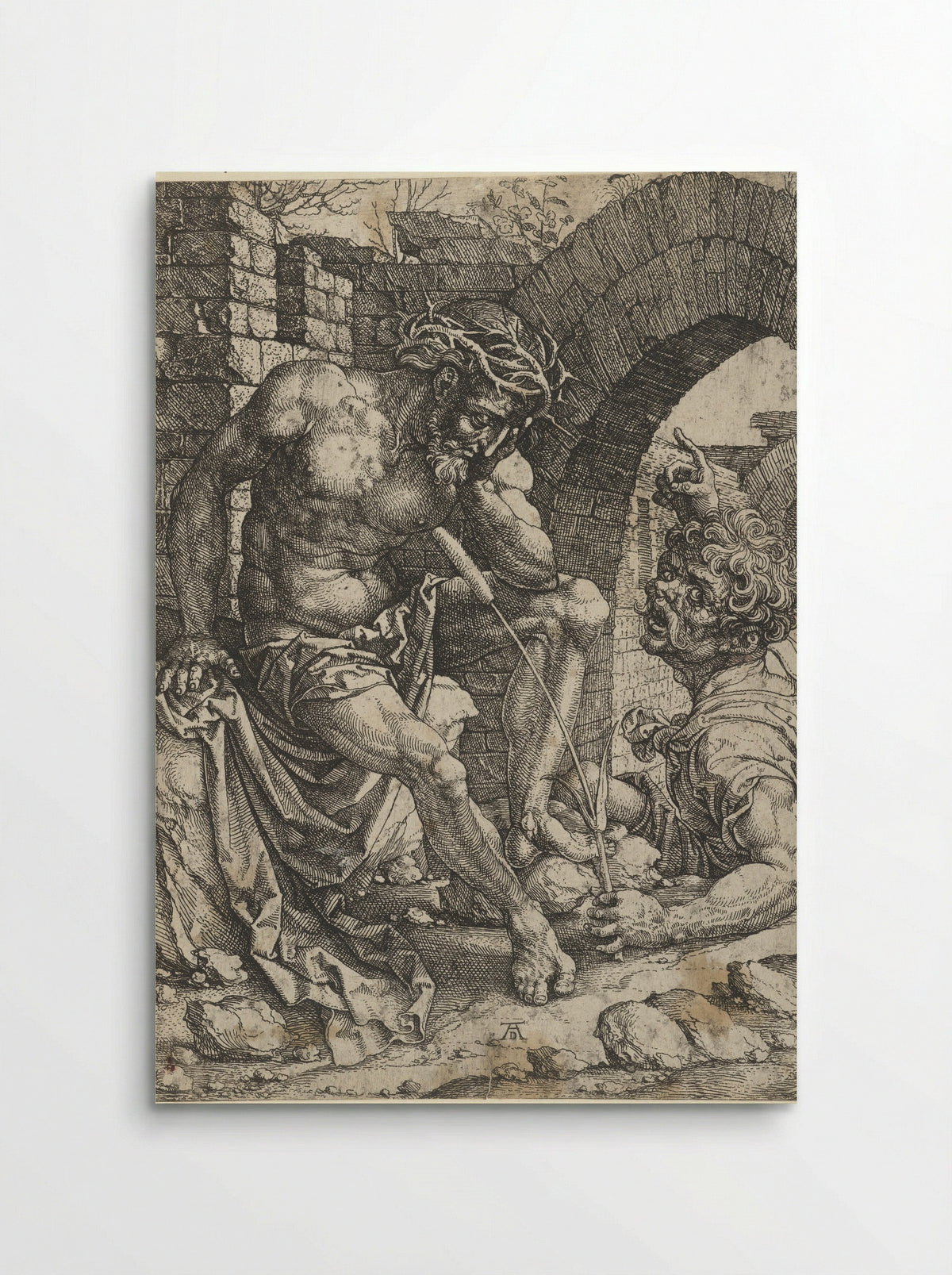 Christ as the Man of Sorrows Seated - Albrecht Dürer - Poster