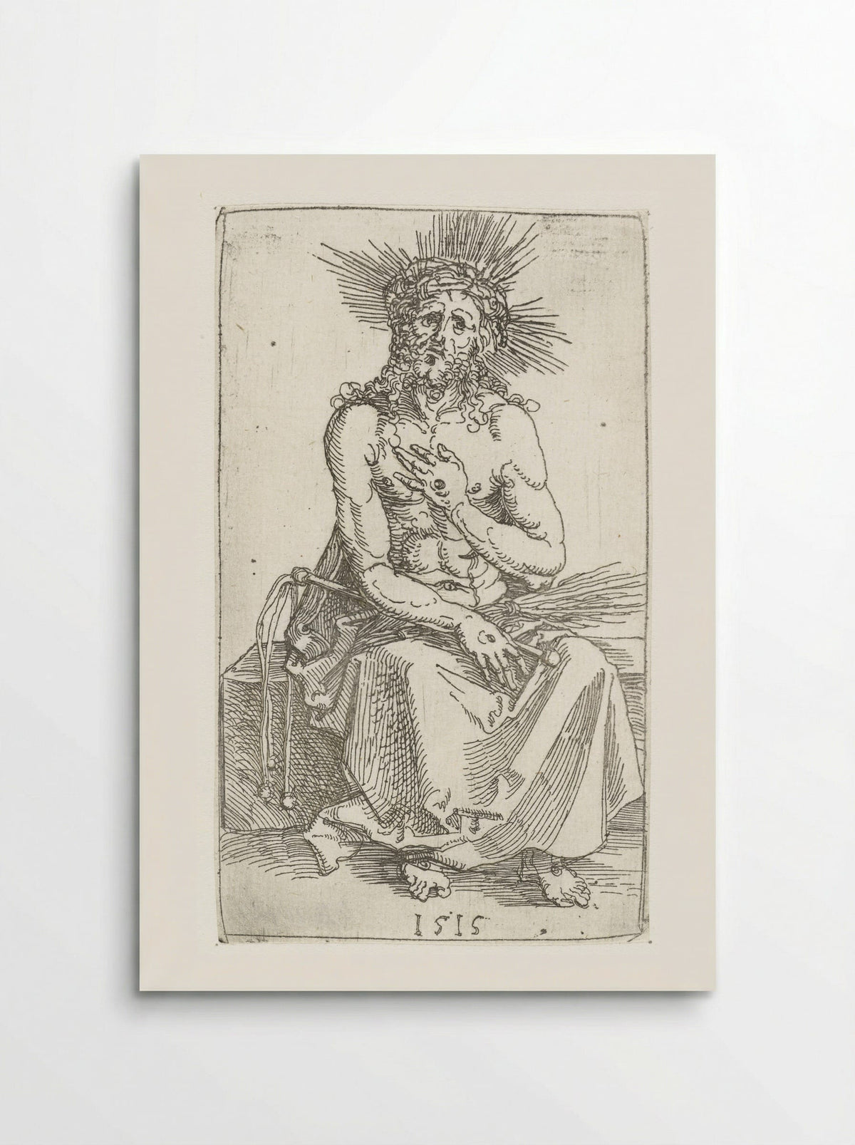 Christ as the Man of Sorrows, Seated - Albrecht Dürer - Poster