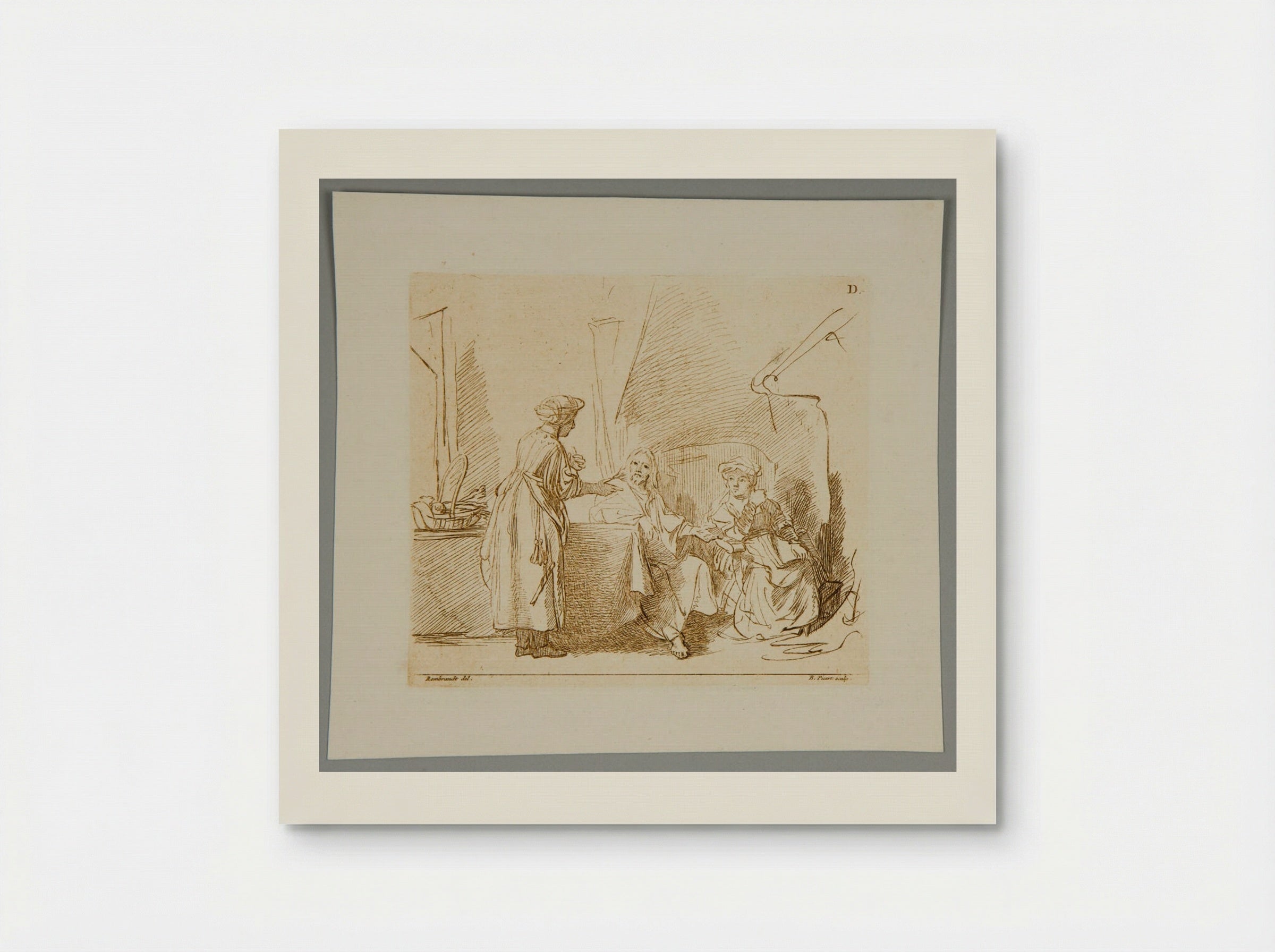 Christ at the House of Mary and Martha - Bernard Picart - Poster