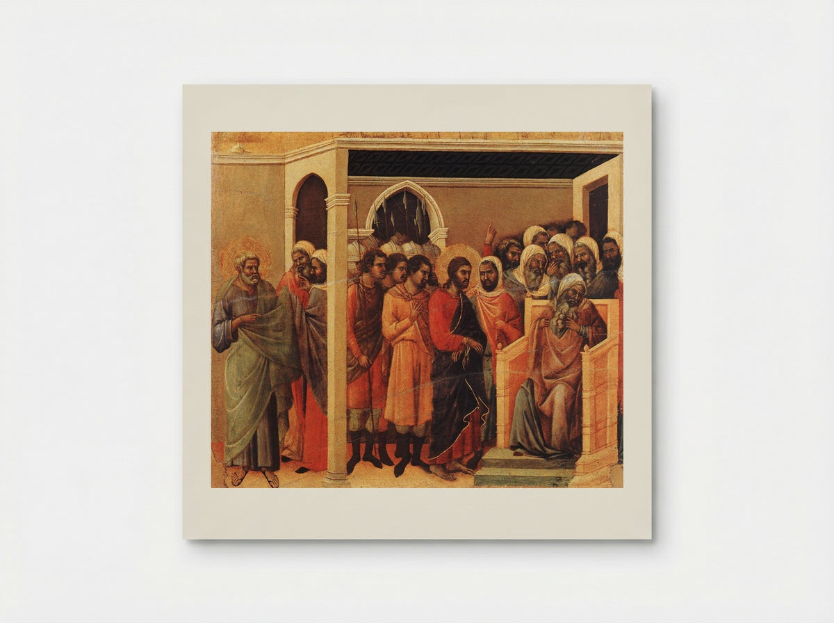 Christ before Caiaphas - Duccio di Buoninsegna - Poster