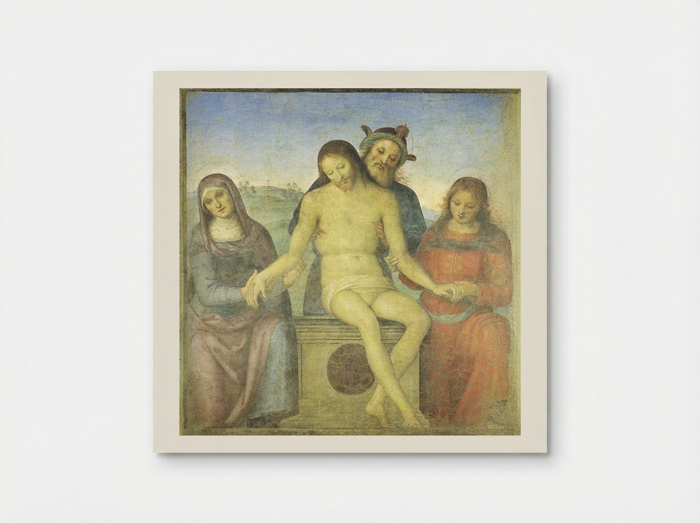 Christ in Pieta - Pietro Perugino - Poster
