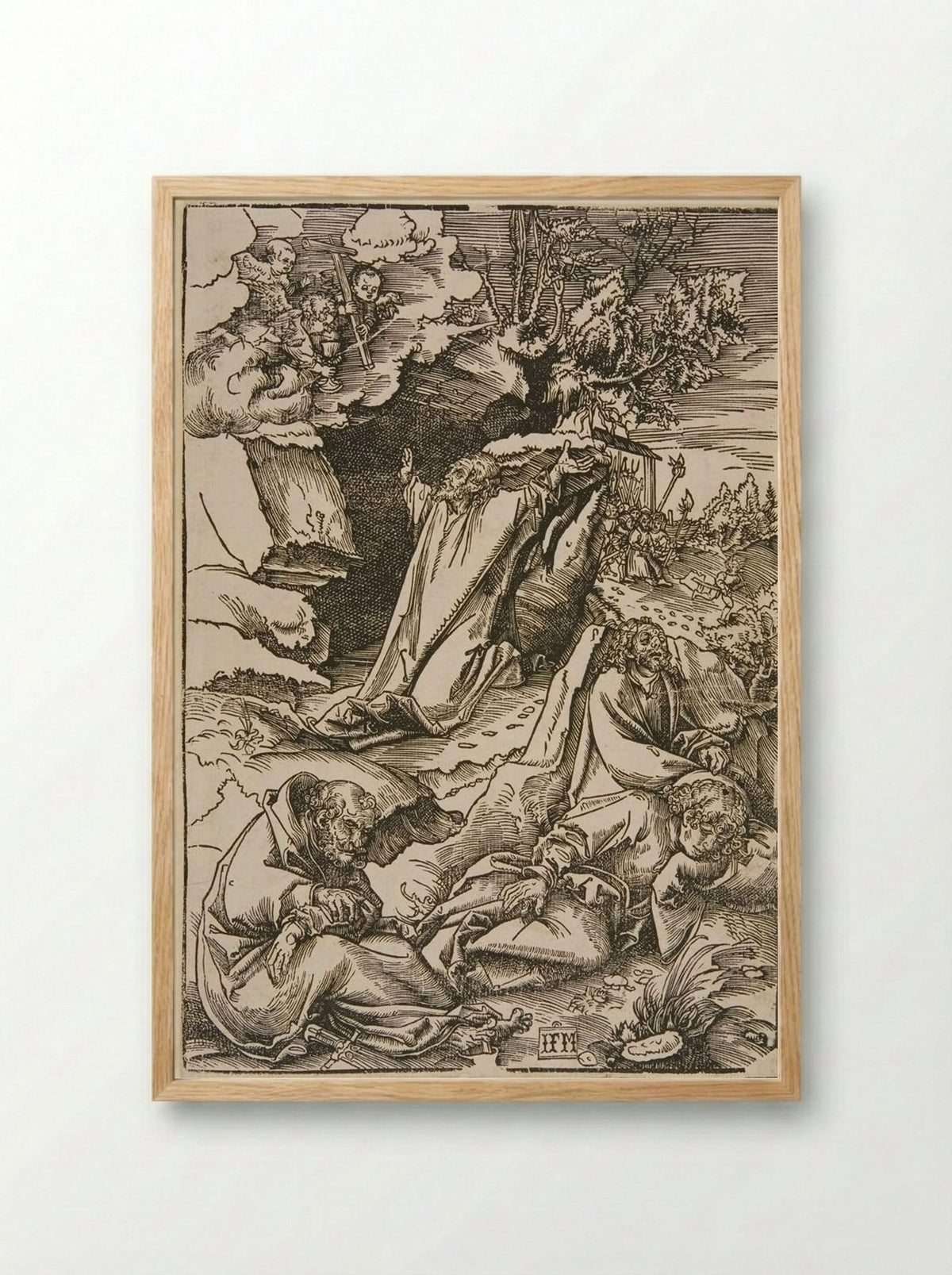 Christ in the Garden - Lucas Cranach the Elder - Framed Print Wood