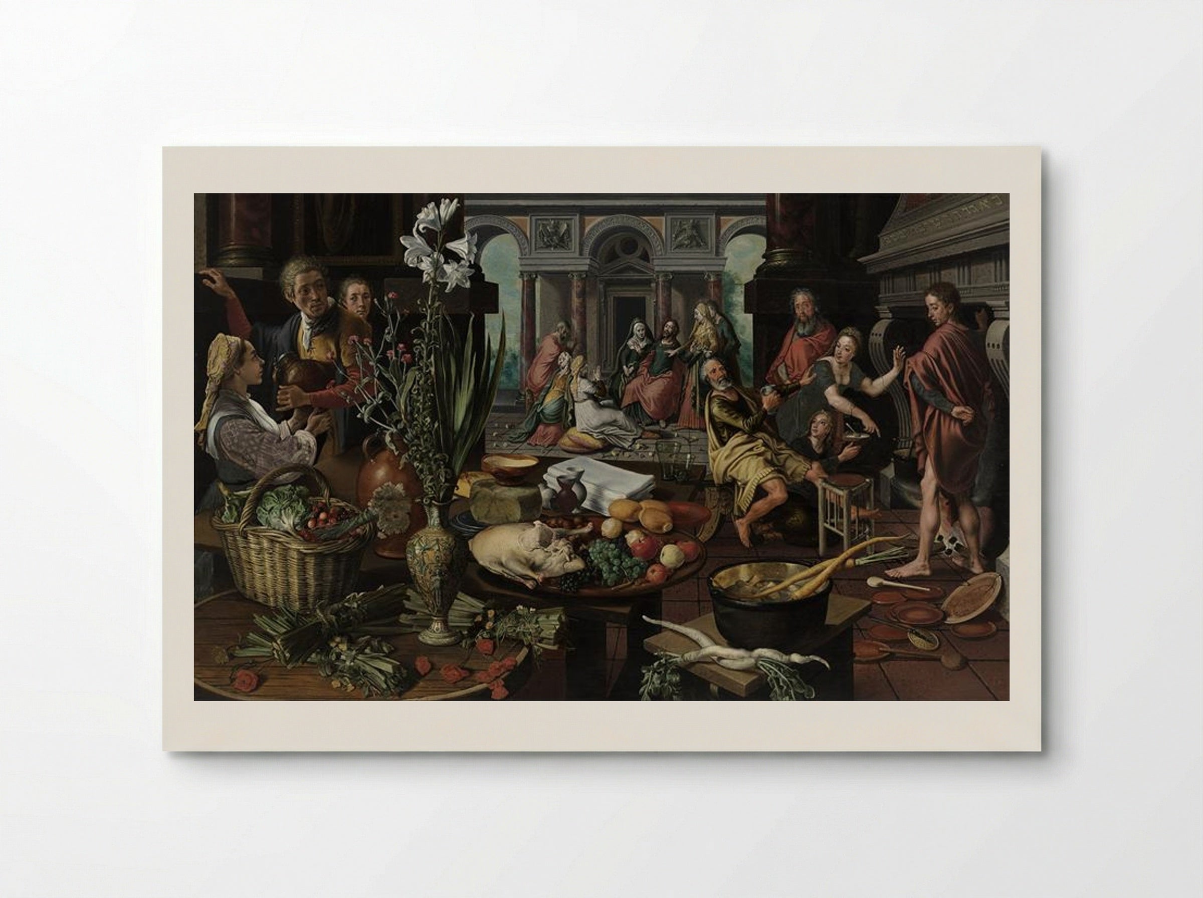 Christ in the House of Martha and Mary - Pieter Aertsen - Poster