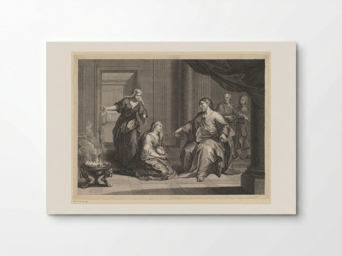 Christ in the House of Martha and Mary - Louis Simonneau - Poster
