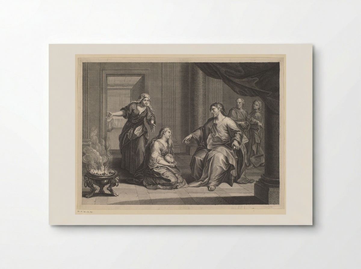 Christ in the House of Martha and Mary - Louis Simonneau - Poster