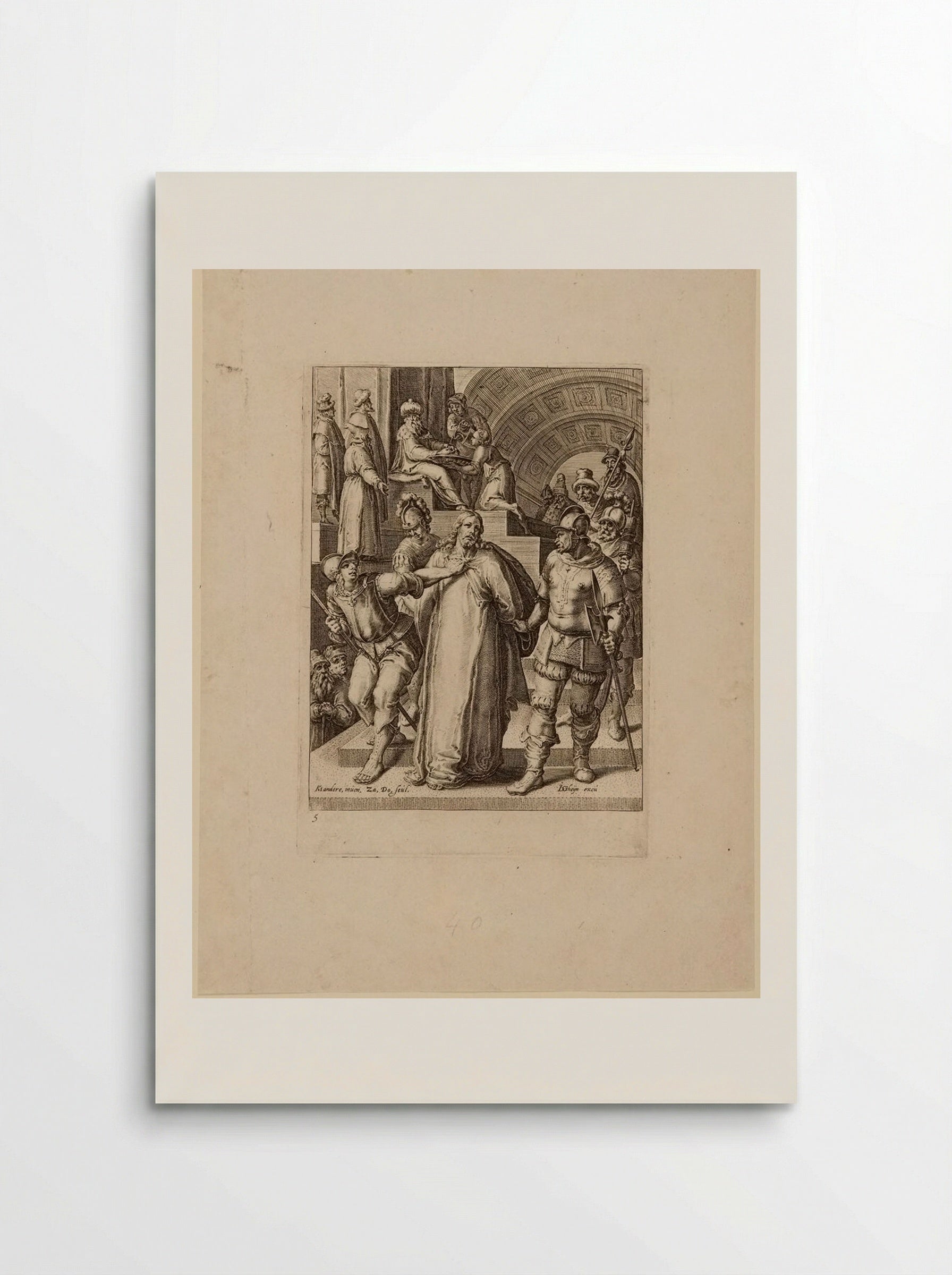 Christ led away from Pilate - Zacharias Dolendo - Poster
