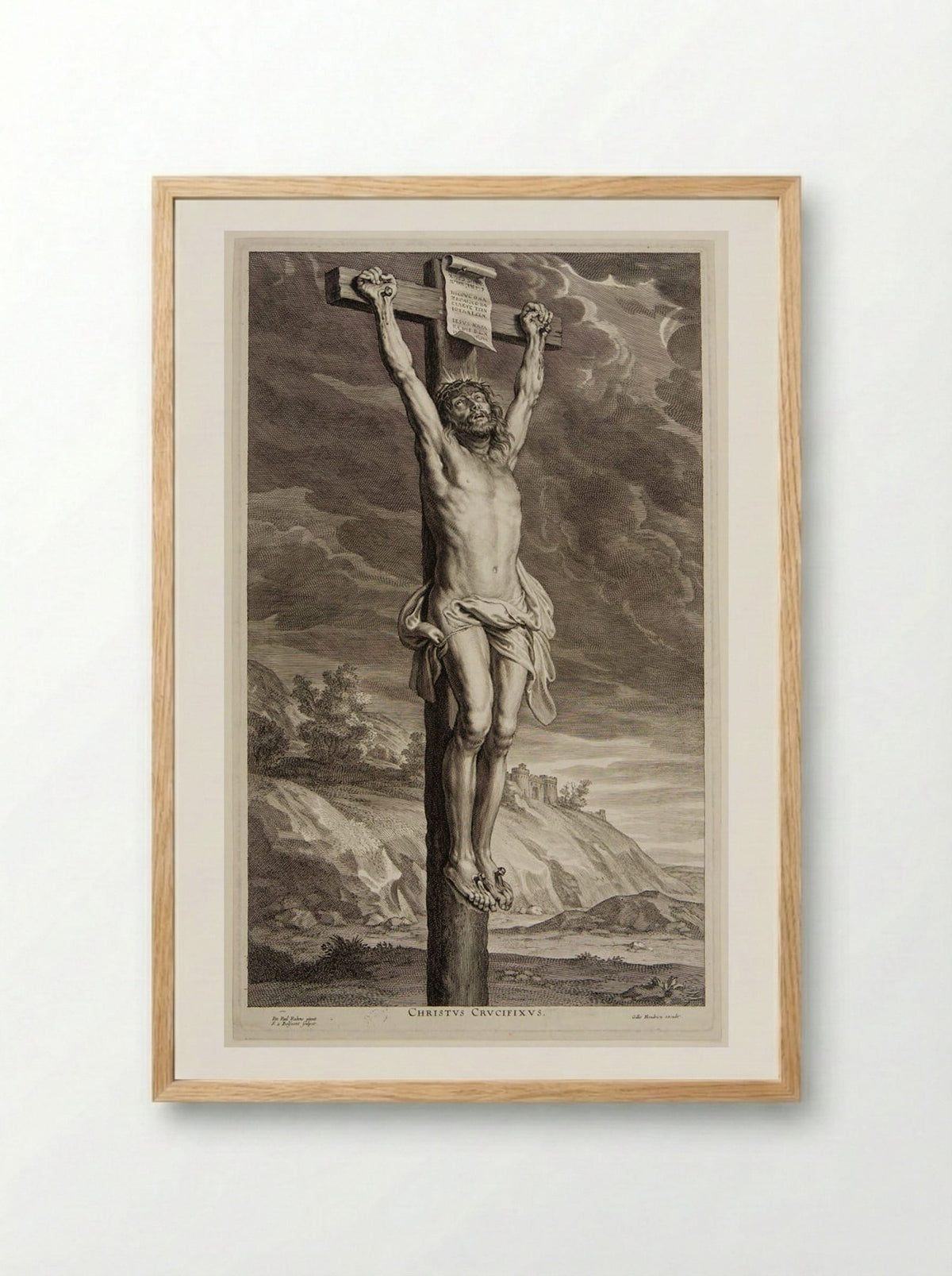 Christ on the Cross - Schelte Adamsz. Bolswert - Framed Print Wood