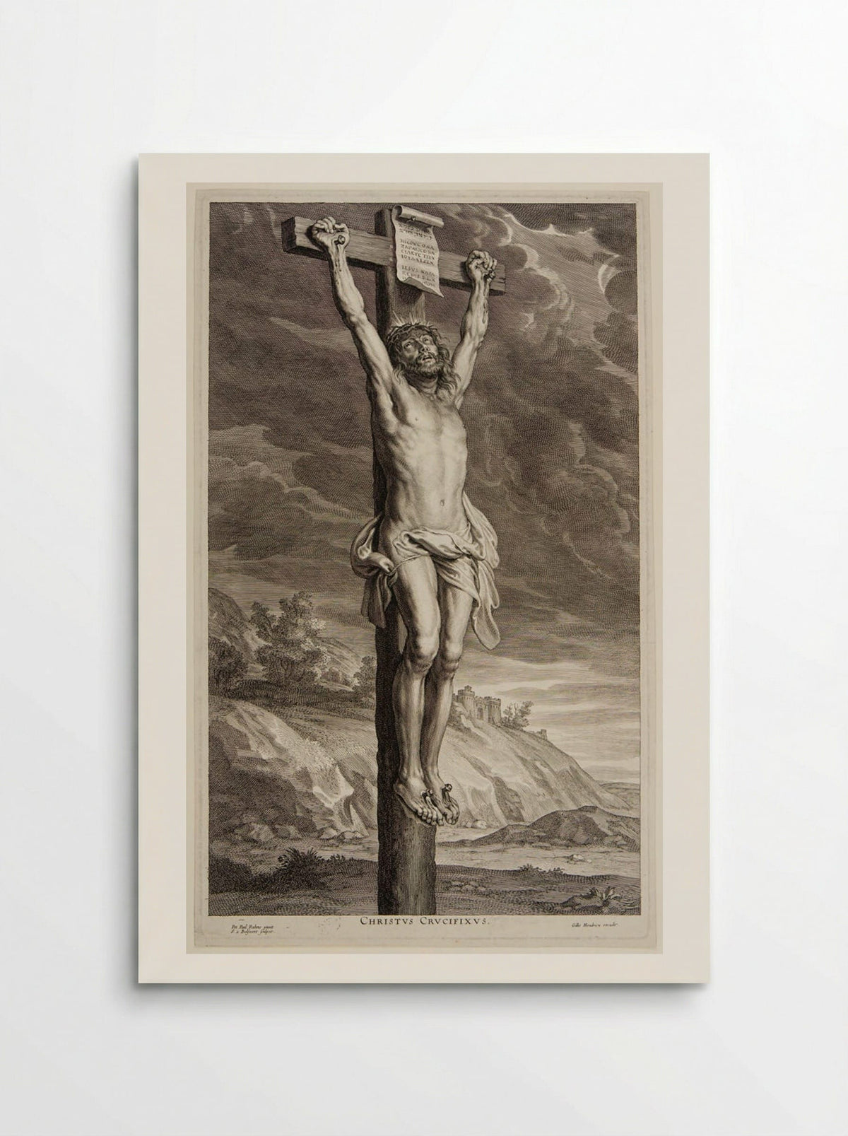 Christ on the Cross - Schelte Adamsz. Bolswert - Poster