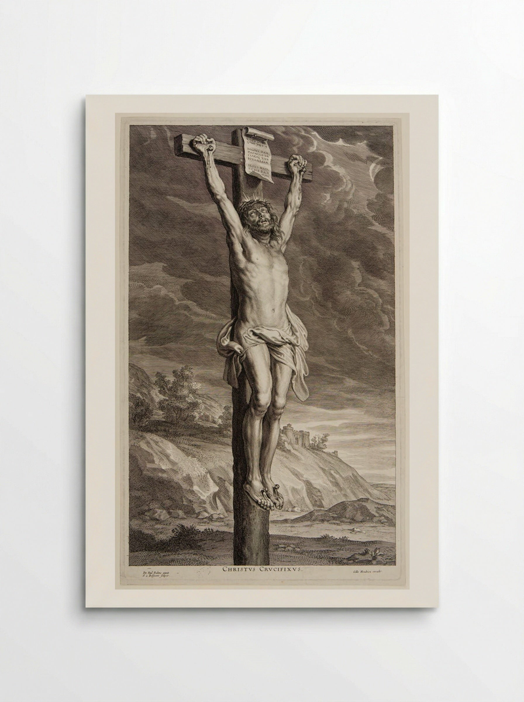 Christ on the Cross - Schelte Adamsz. Bolswert - Poster