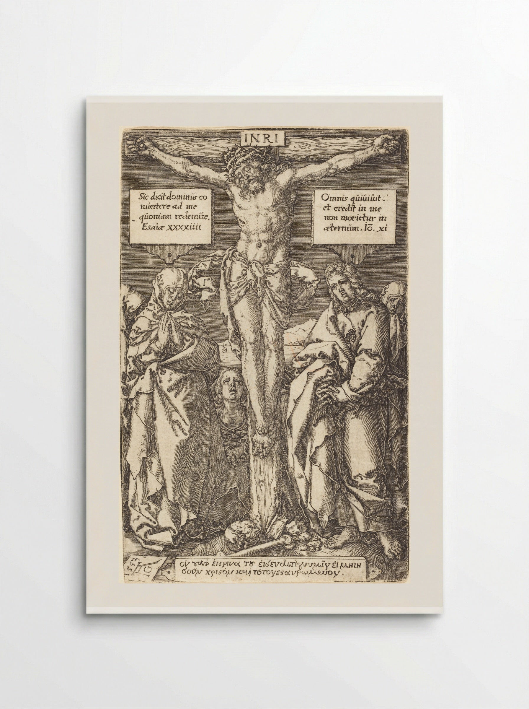 Christ on the Cross - Heinrich Aldegrever - Poster