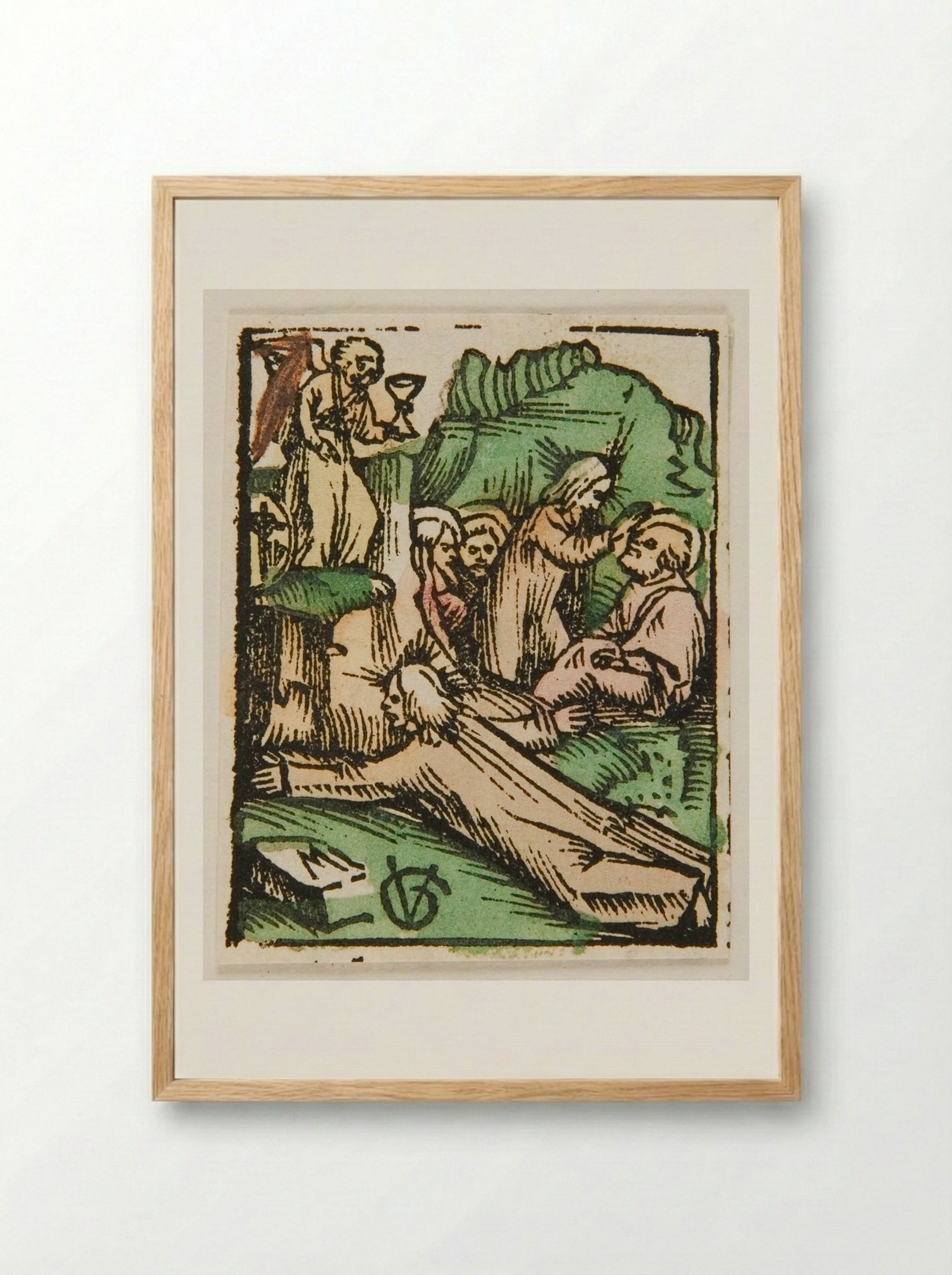 Christ on the Mount of Olives - Urs Graf - Framed Print Wood