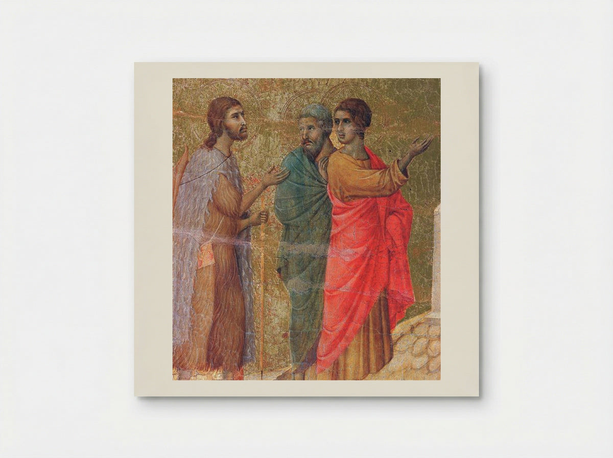 Christ on the Road to Emmaus (Fragment) - Duccio di Buoninsegna - Poster